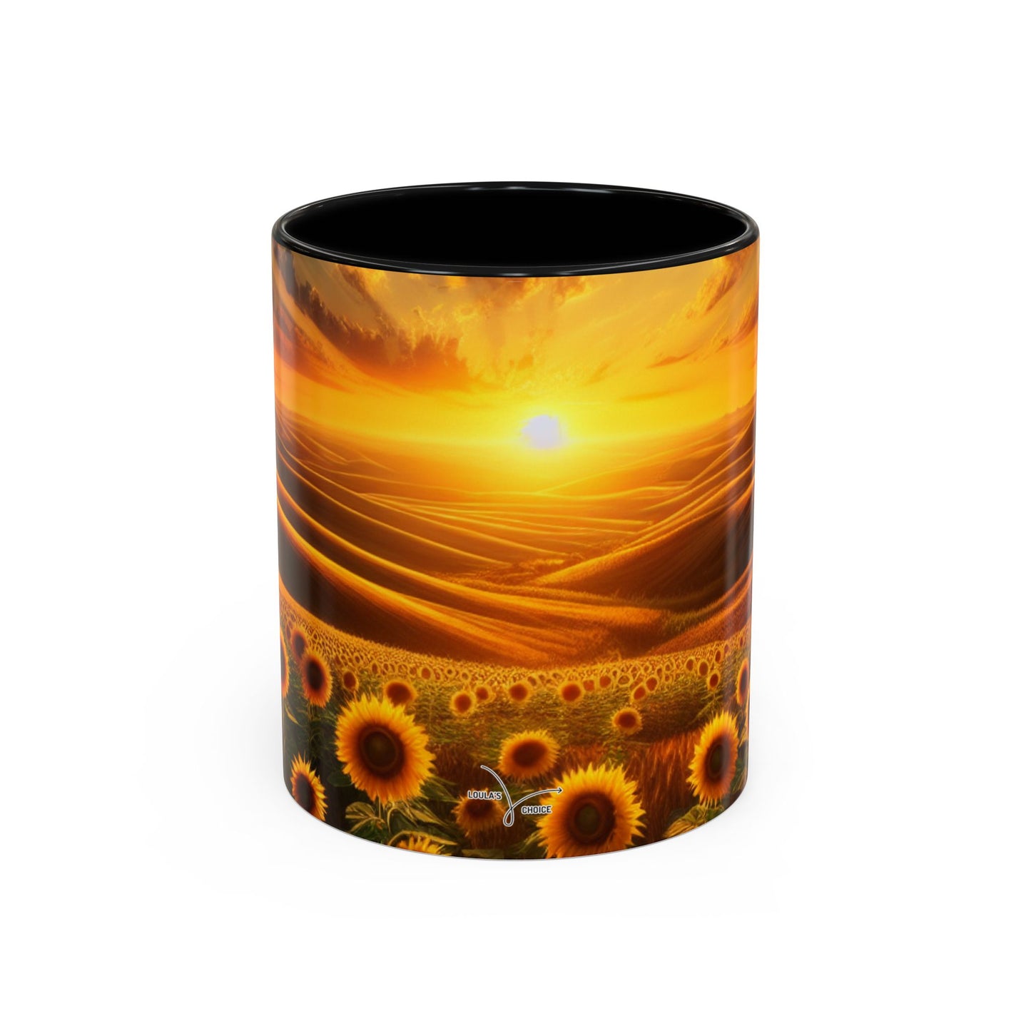 Sunset Serenade in Sunflower Valleys - Mugs