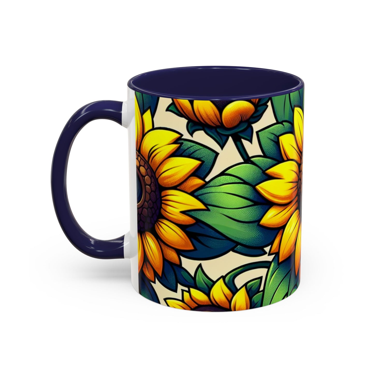 Golden Helianthus Haven - Mugs