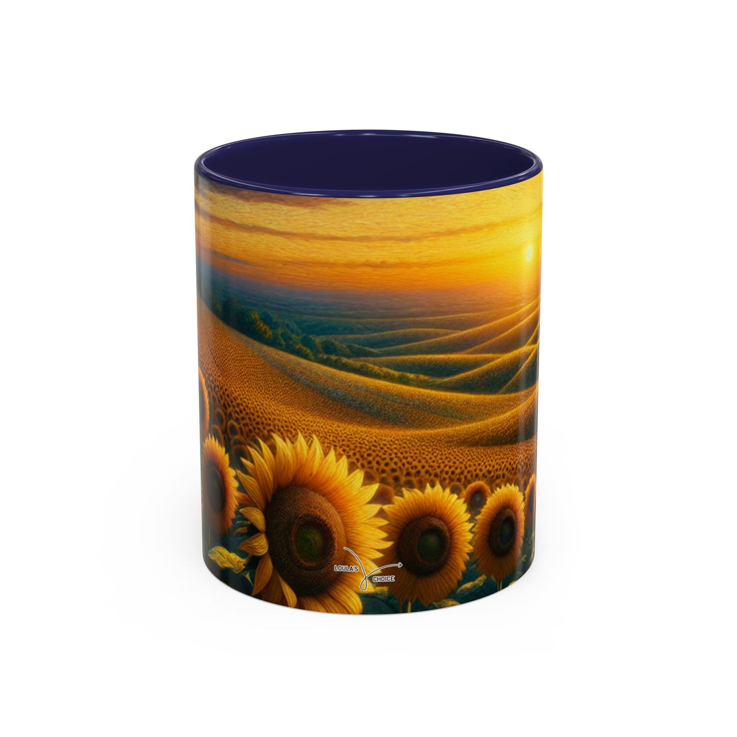Sunset Serenade in the Sunflower Fields - Mugs