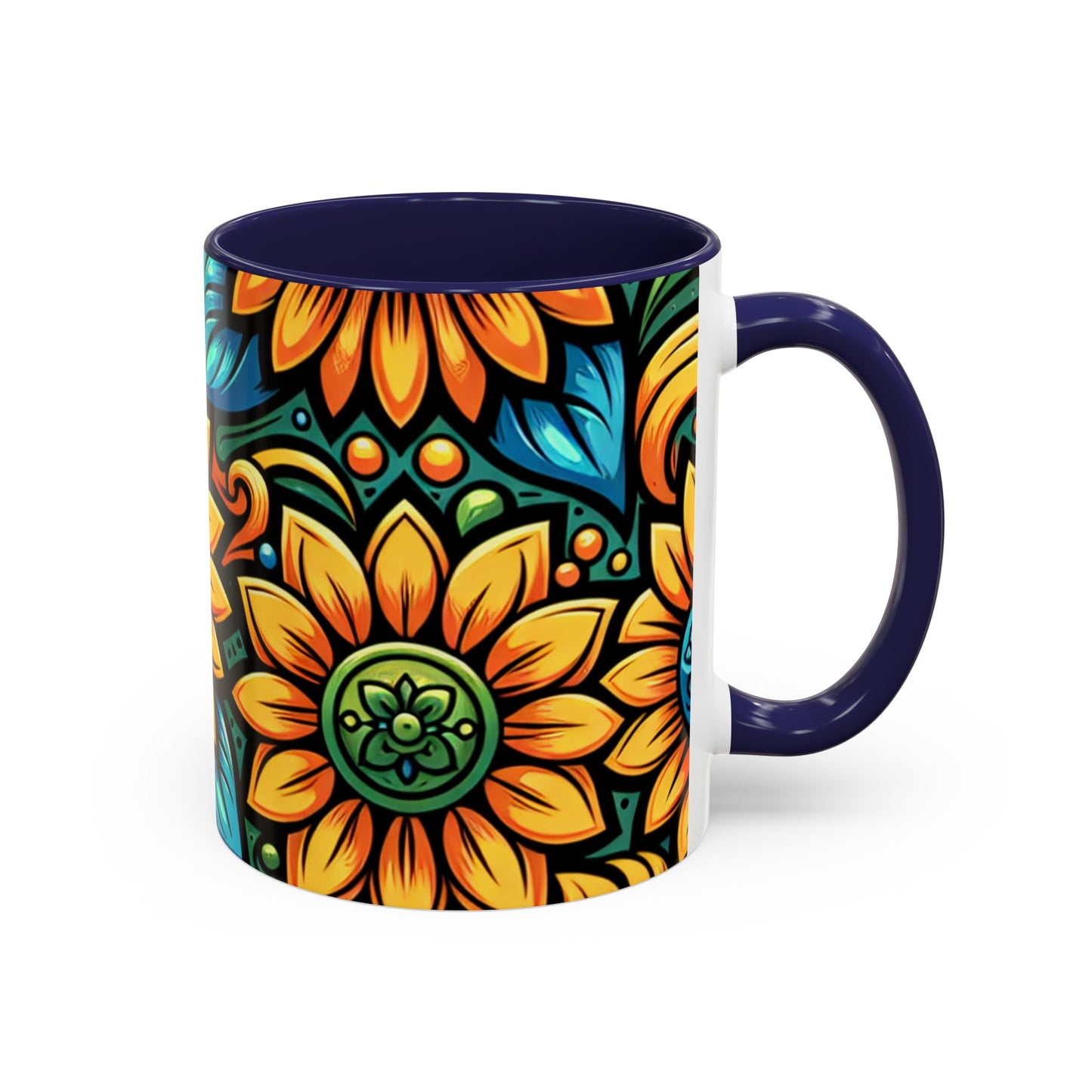 Enchanted Sunflower Mosaic - Mugs