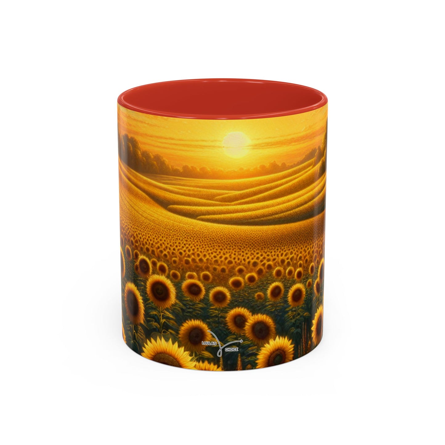 Sunset Sunflower Serenade Pattern - Mugs