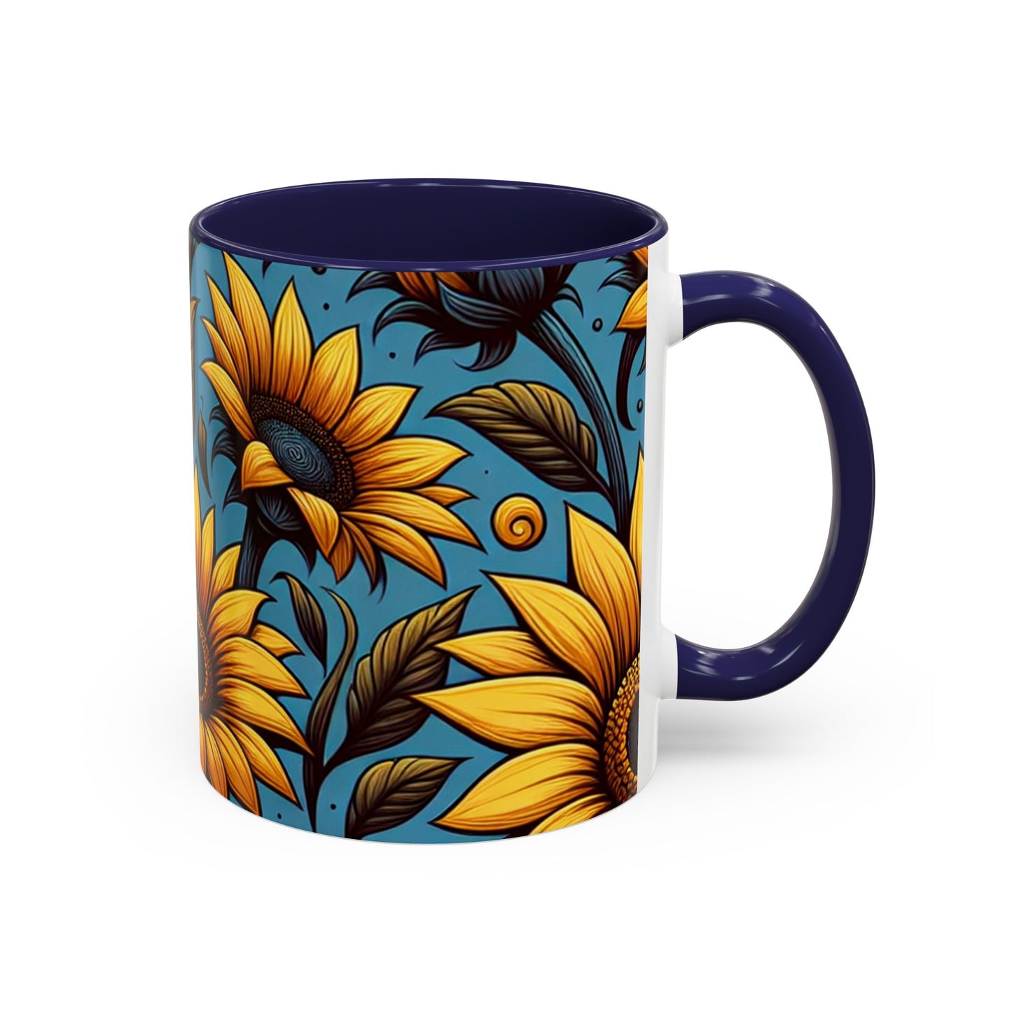 Midnight Sunflower Majesty - Mugs