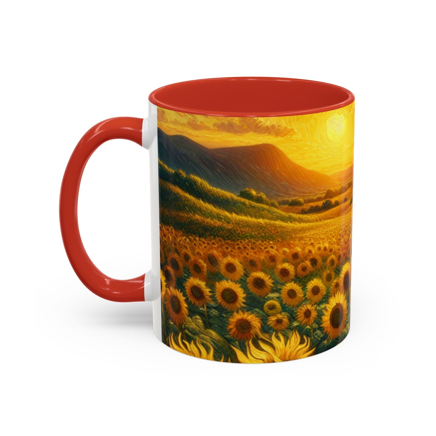Sunflower Radiance Swirl - Mugs