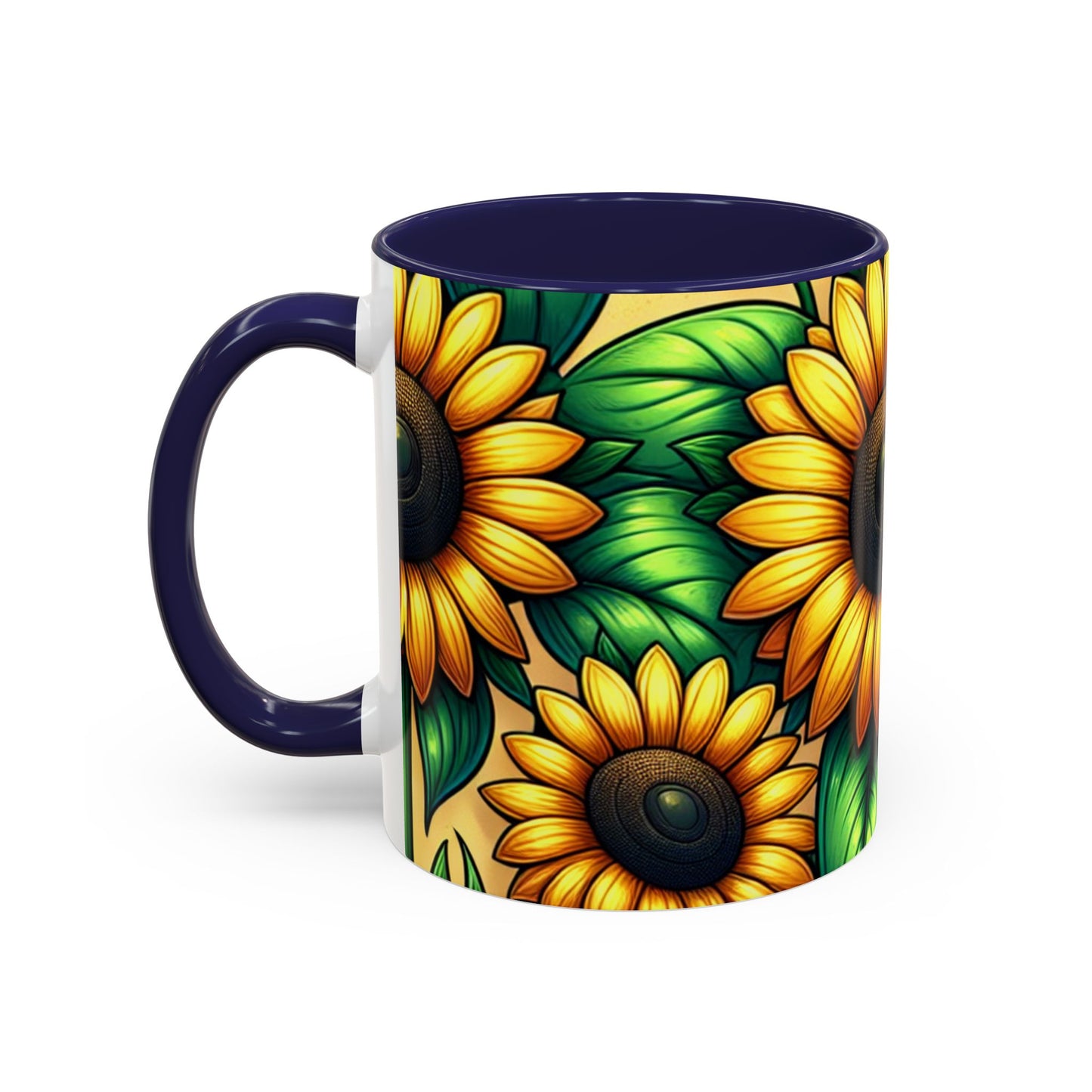 Golden Helianthus Harmony - Mugs