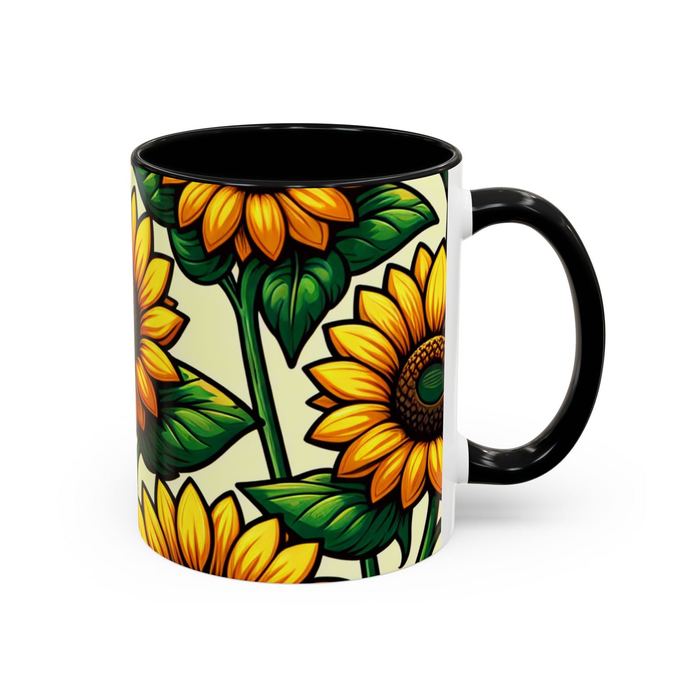Golden Helianthus Haven - Mugs