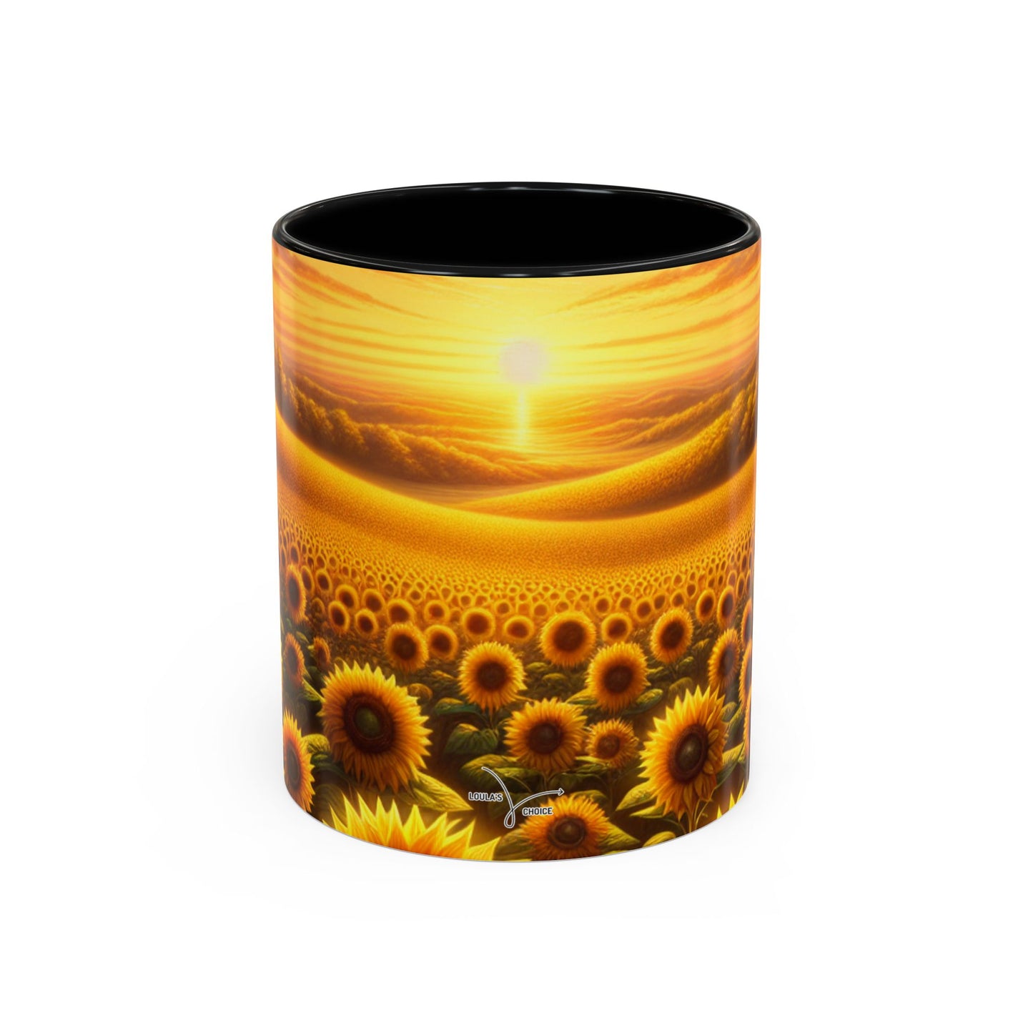 Sunset Serenade Sunflower Tapestry - Mugs