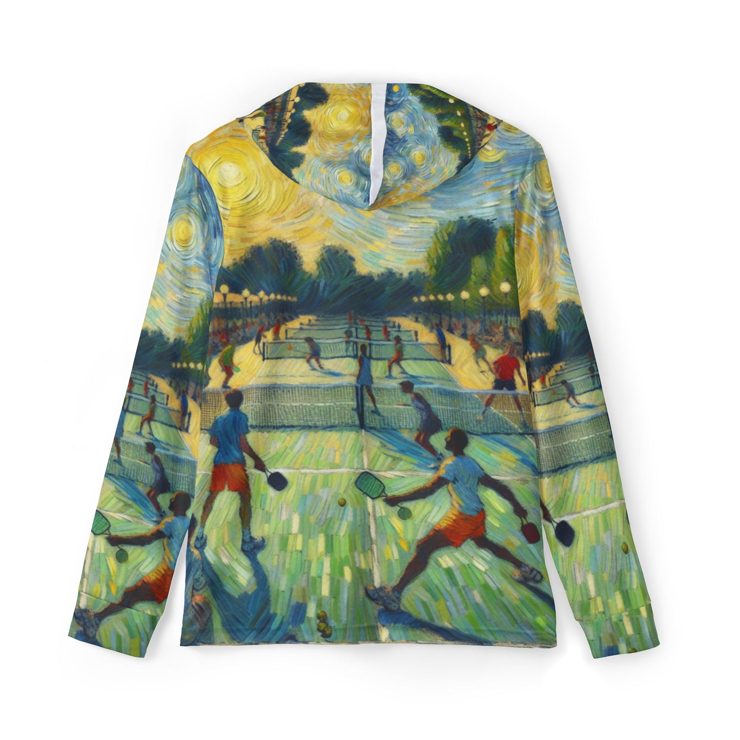 Starry Pickleball Court Whirl - Hoodie