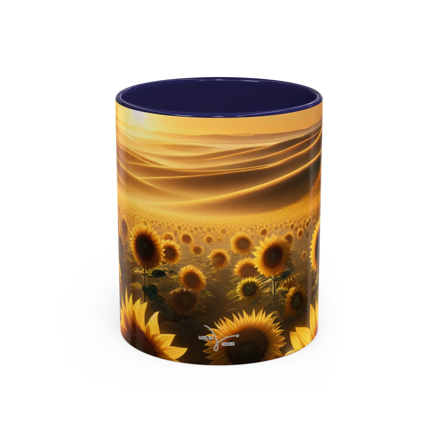 Sunset Serenade in Sunflower Dunes - Mugs
