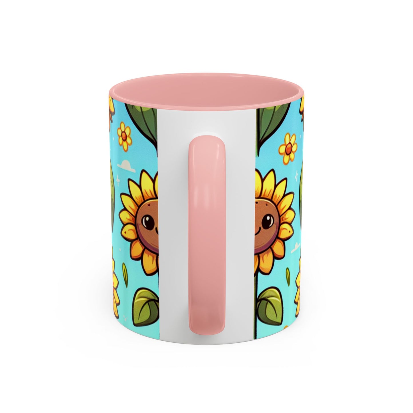 Cheerful Sunflower Smiles Pattern - Mugs