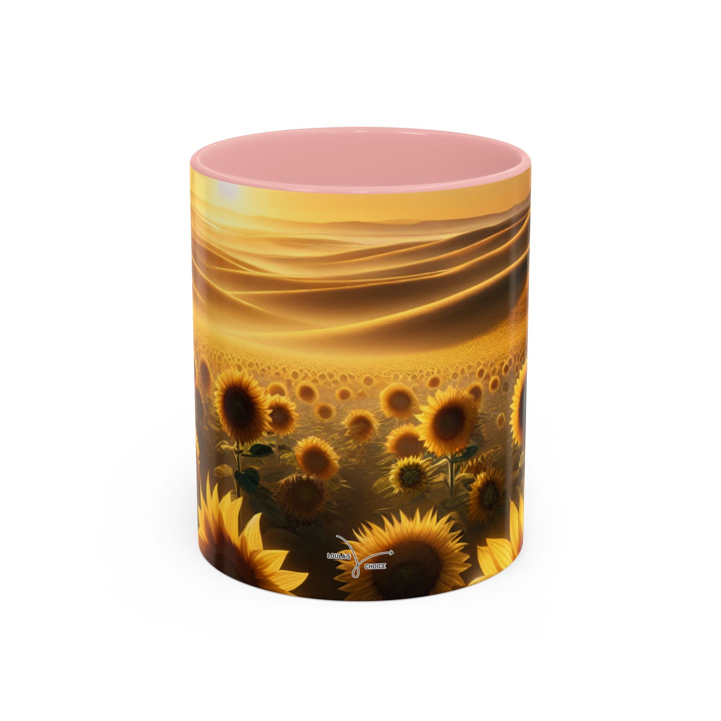 Sunset Serenade in Sunflower Dunes - Mugs