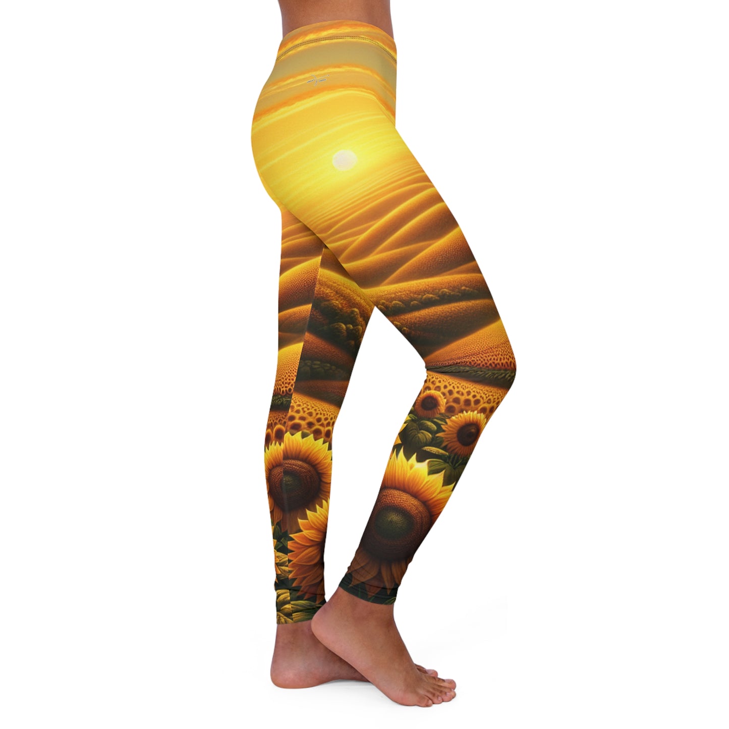 Amber Horizon Sunflower Waves - Leggings