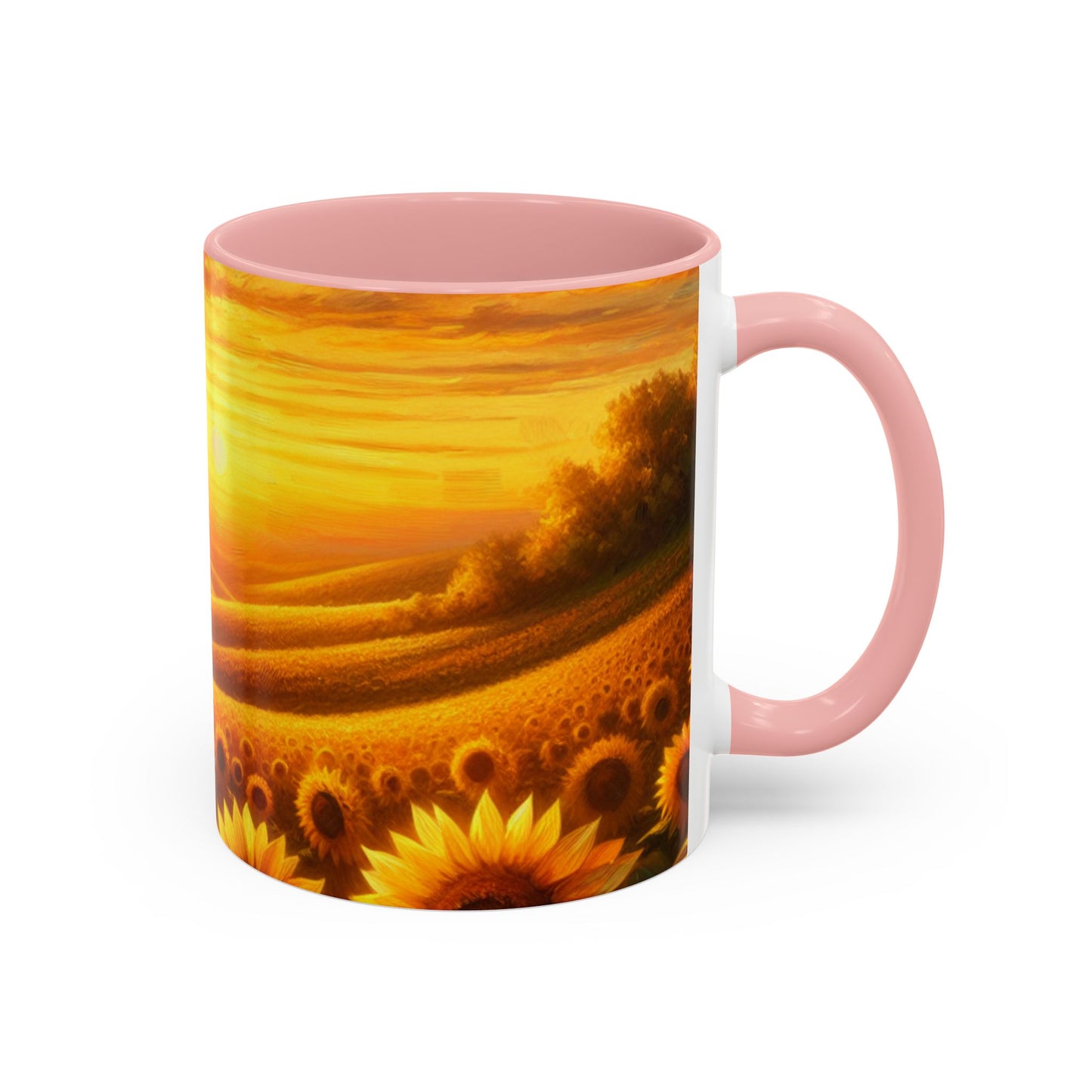 Golden Sunflower Majesty - Mugs