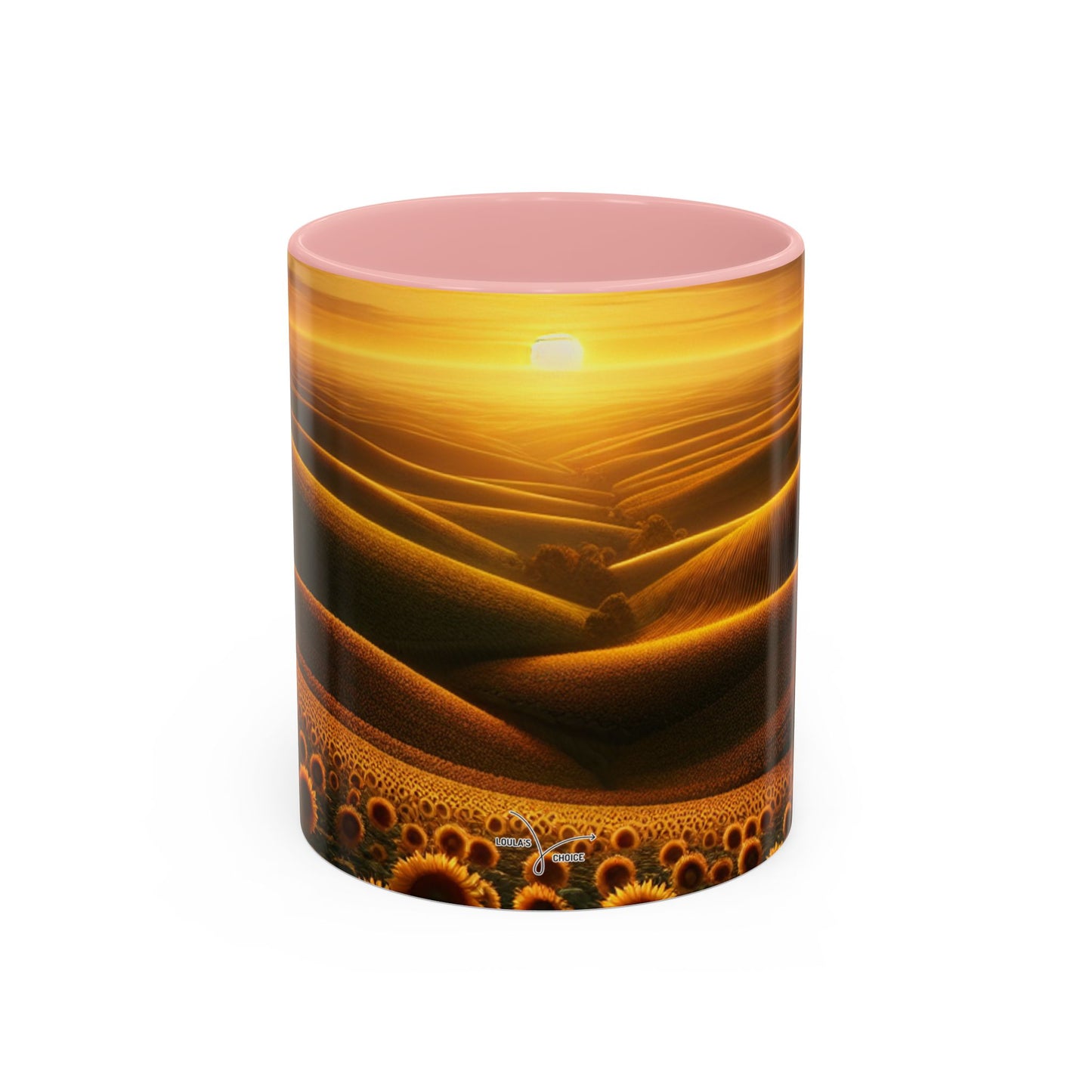 Amber Waves and Sunflower Blaze Sunrise - Mugs