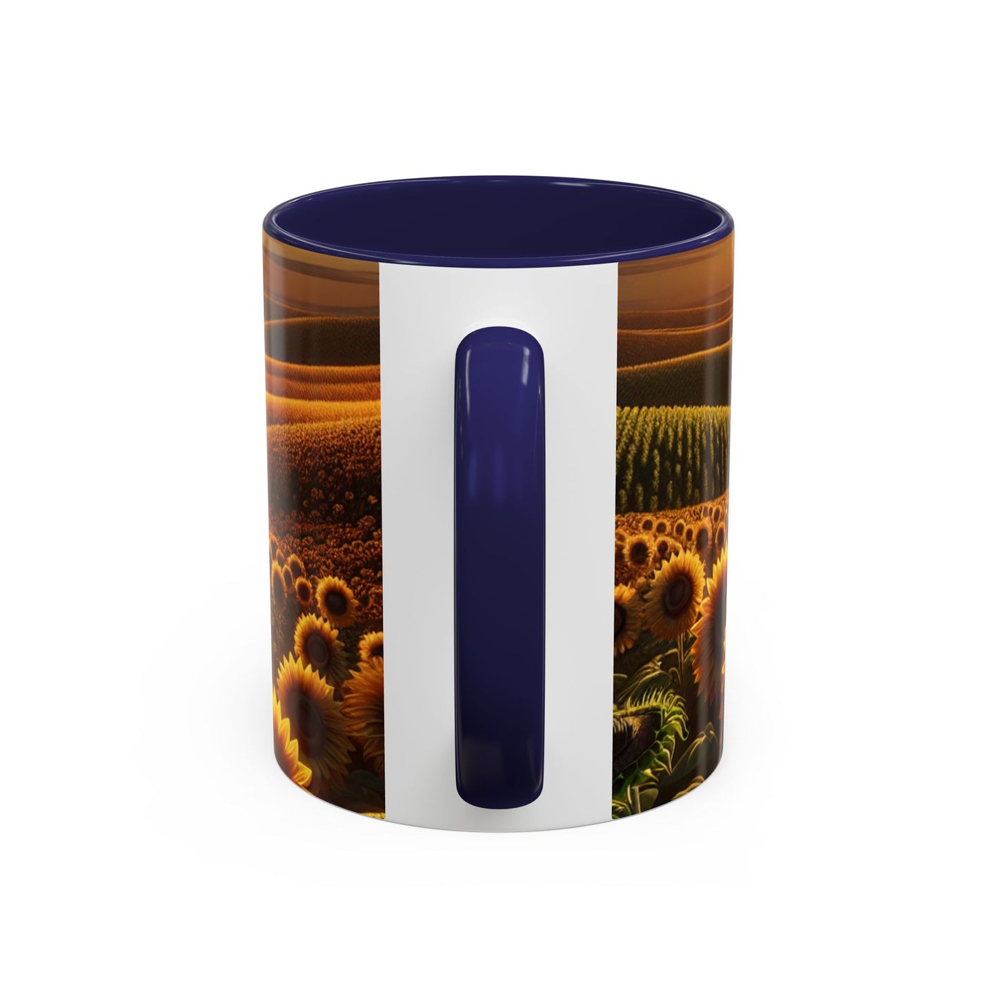 Golden Hour Sunflower Waves - Mugs