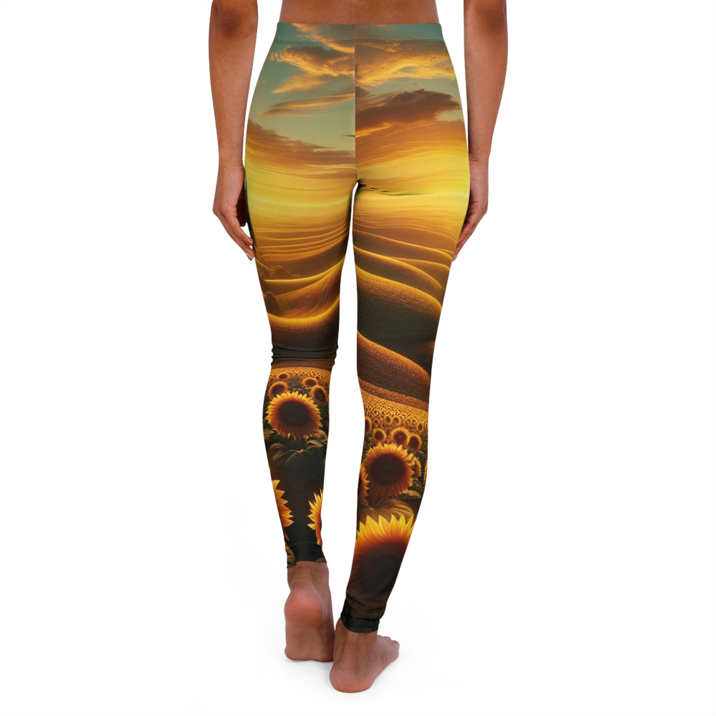 Amber Waves and Sunflower Blaze Sunrise - Leggings