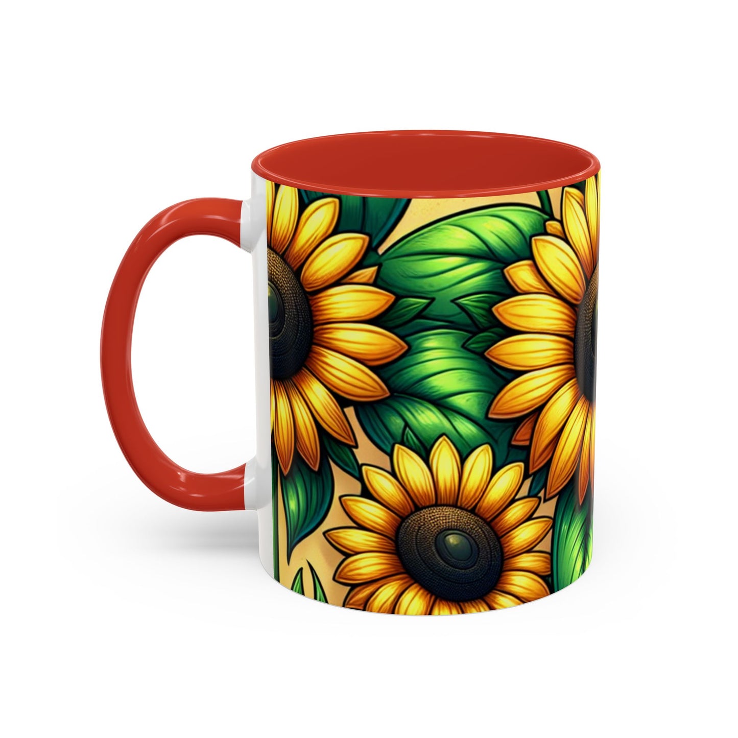 Golden Helianthus Harmony - Mugs