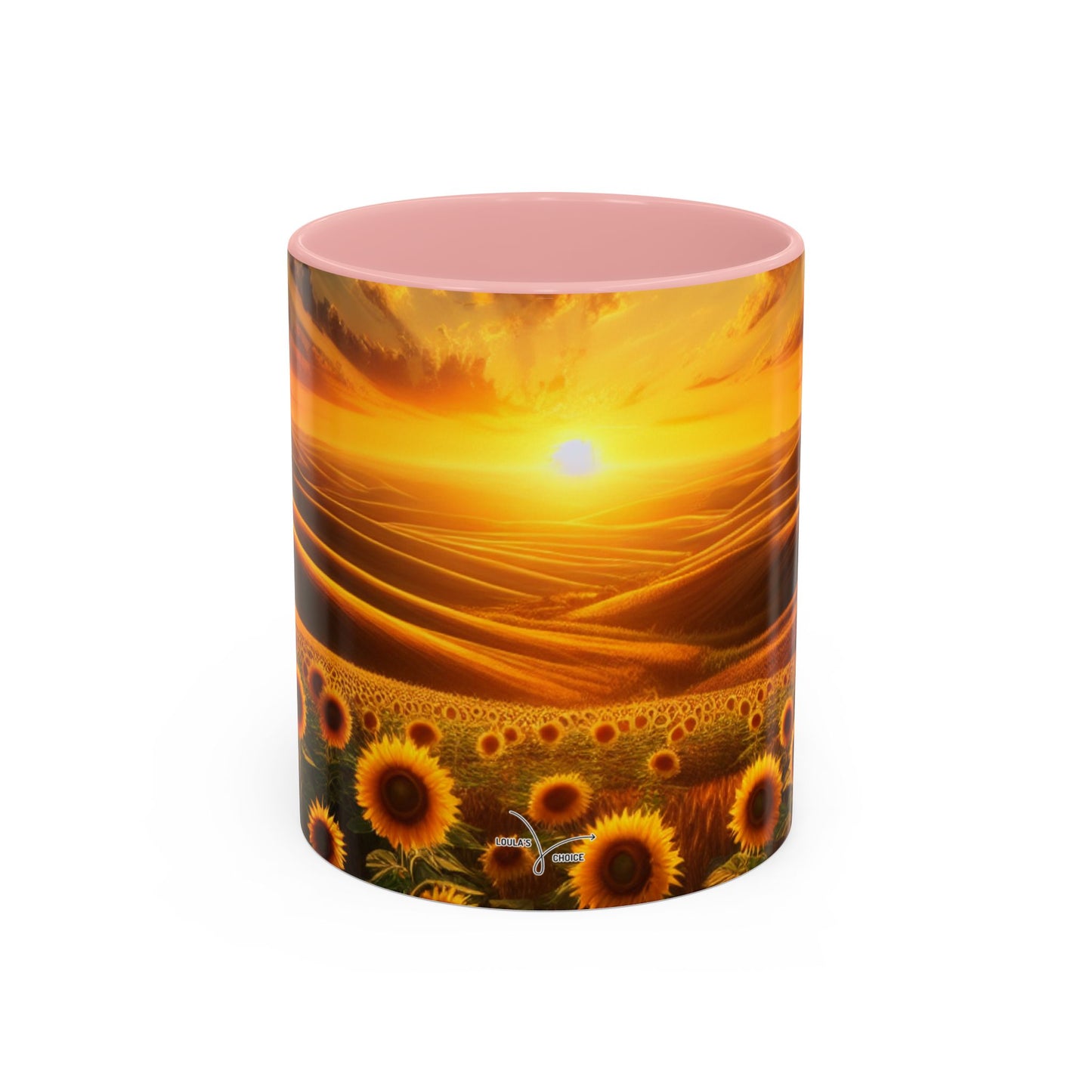 Sunset Serenade in Sunflower Valleys - Mugs
