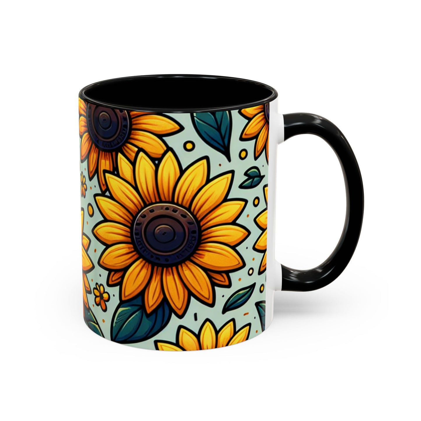 Sunshine Meadow Blooms Pattern - Mugs