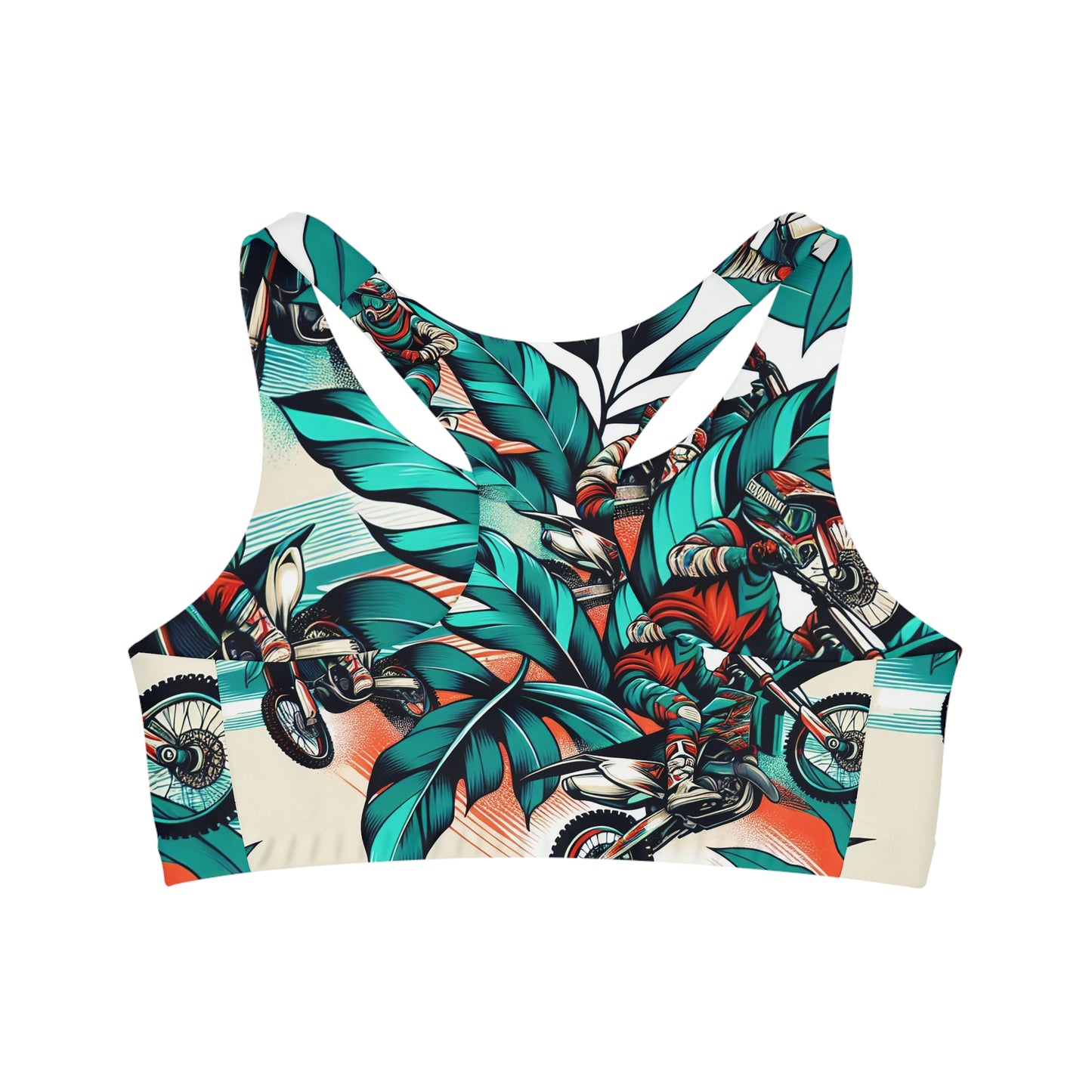 Tropical Moto Surge - Sports Bra