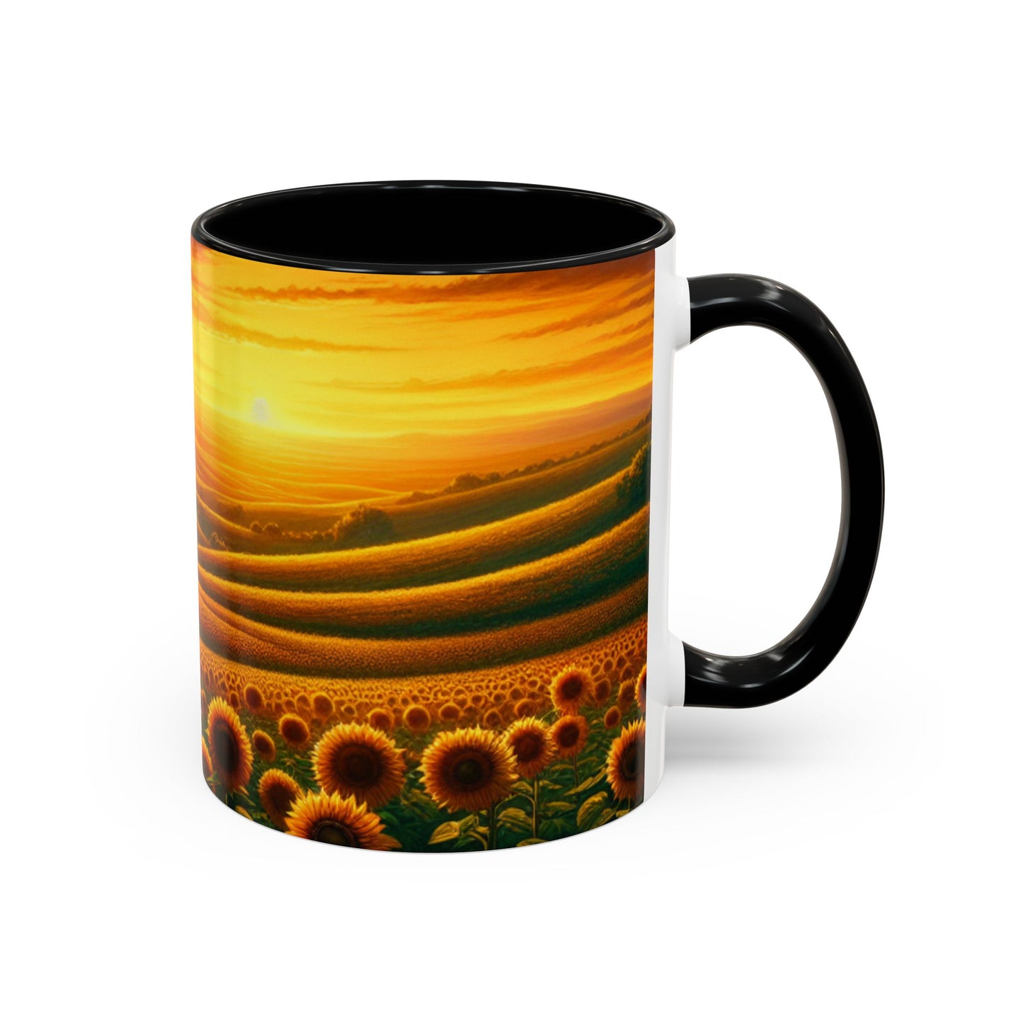 Amber Sunflower Serenade - Mugs