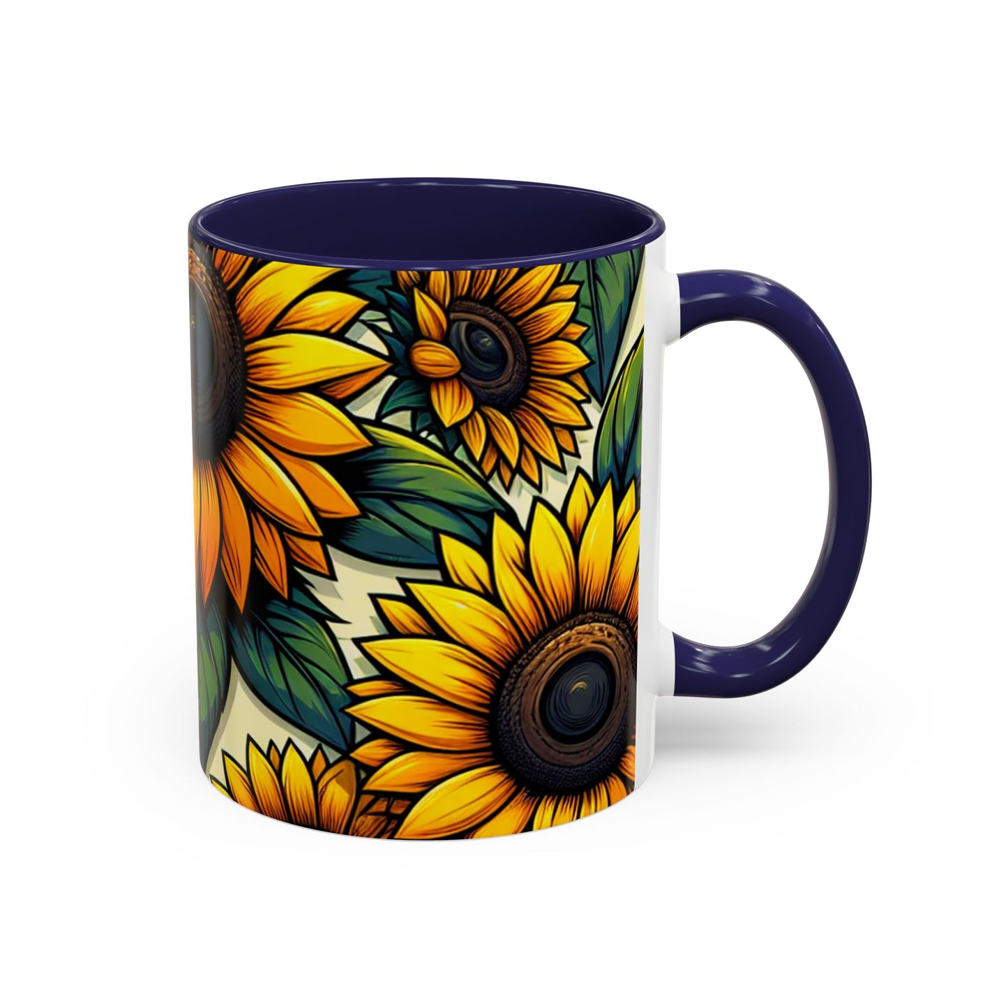 Sunflower Radiance Essence Pattern - Mugs