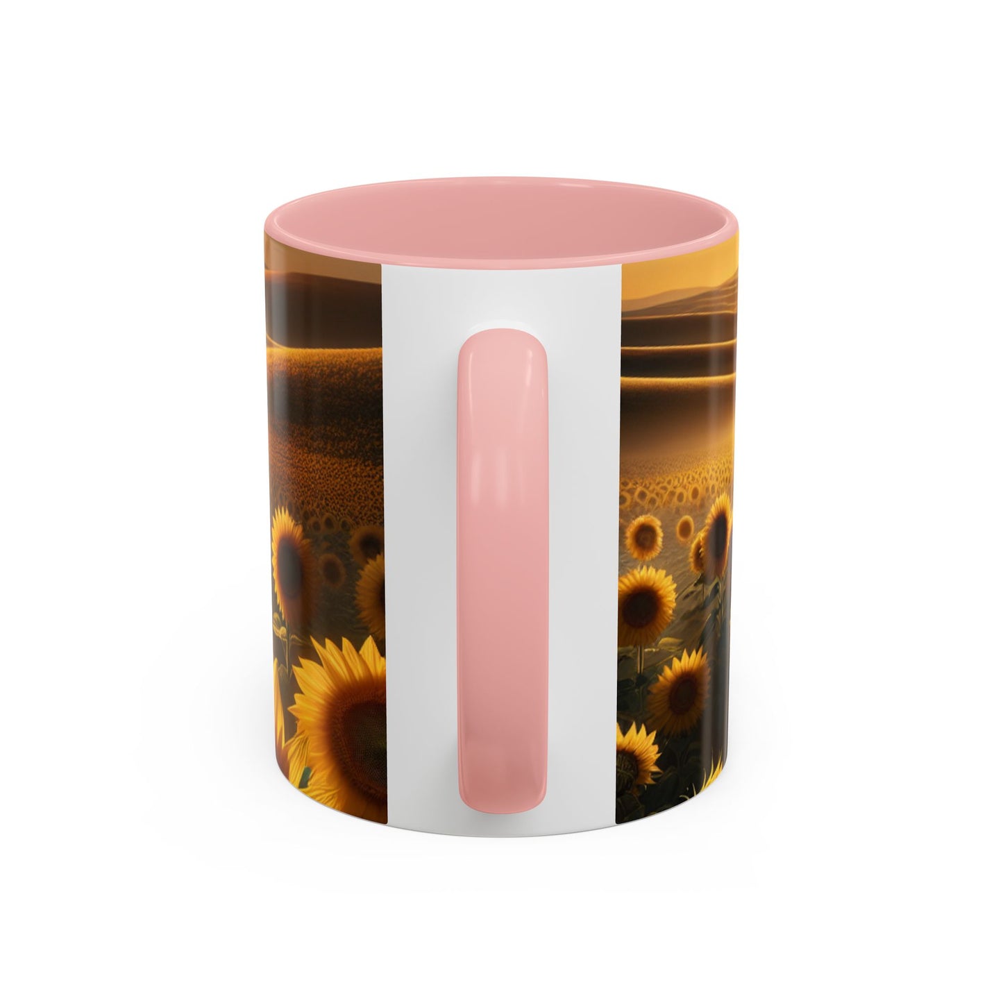 Sunset Serenade in Sunflower Dunes - Mugs