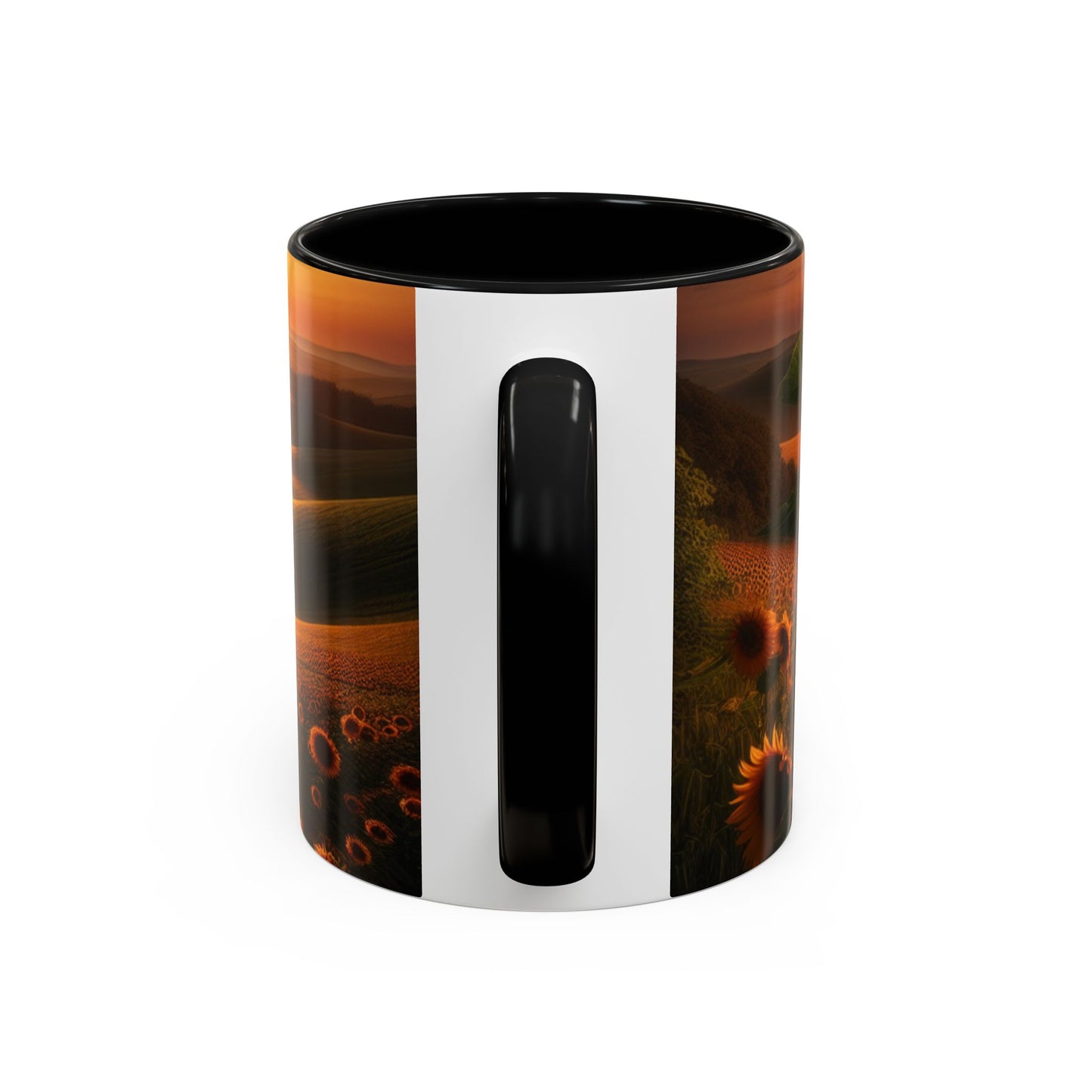 Golden Sunrise Sunflower Valleys - Mugs