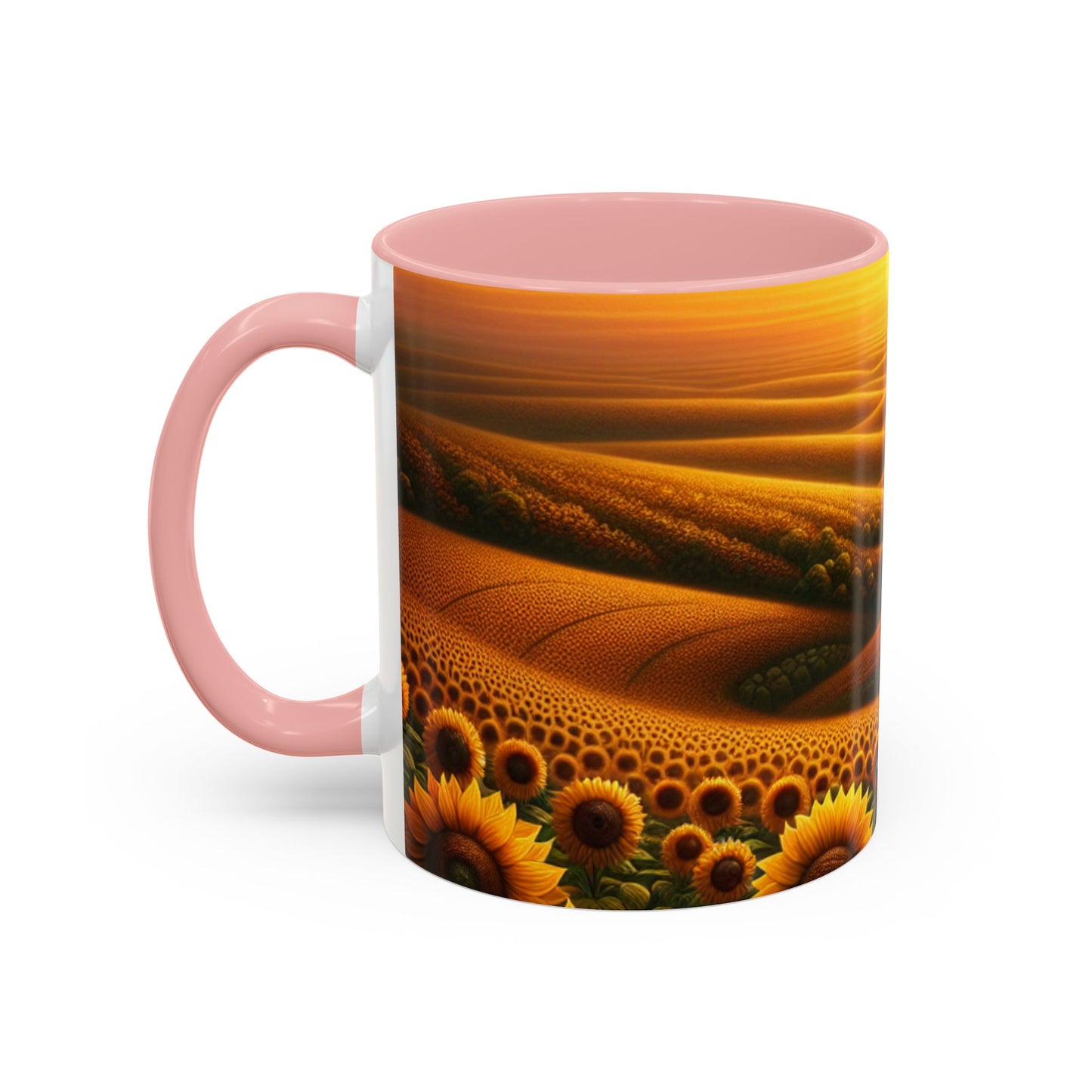 Amber Horizon Sunflower Waves - Mugs