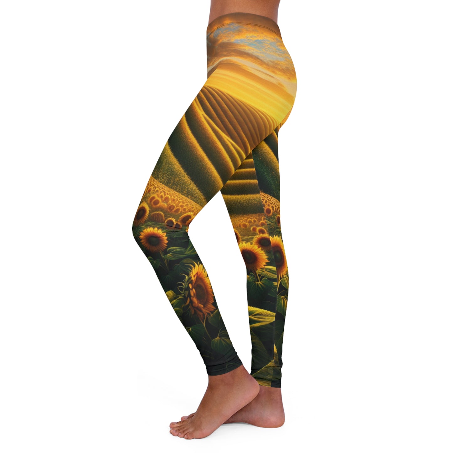 Amber Waves of Bloom - Leggings