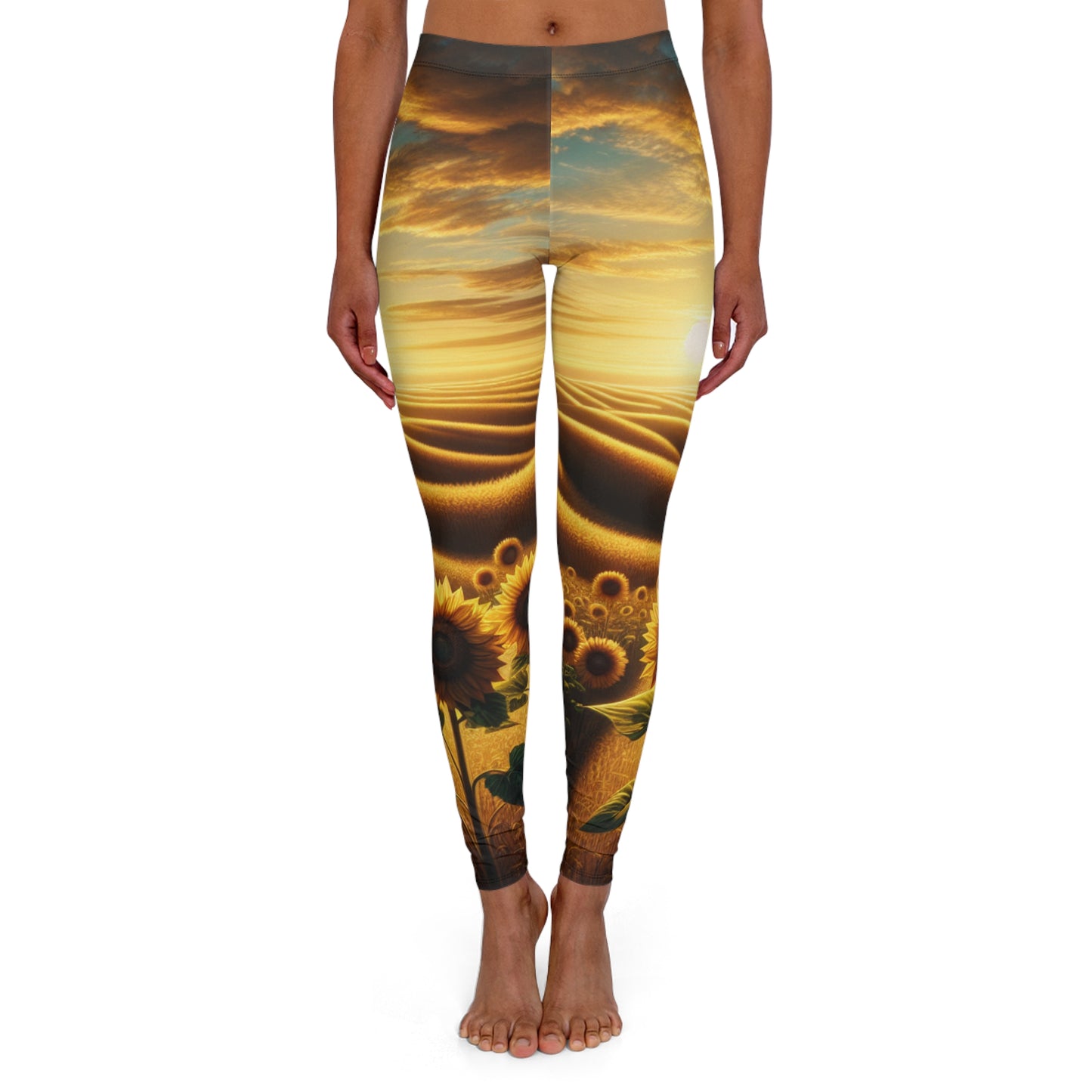 Golden Sunrise Meadow - Leggings
