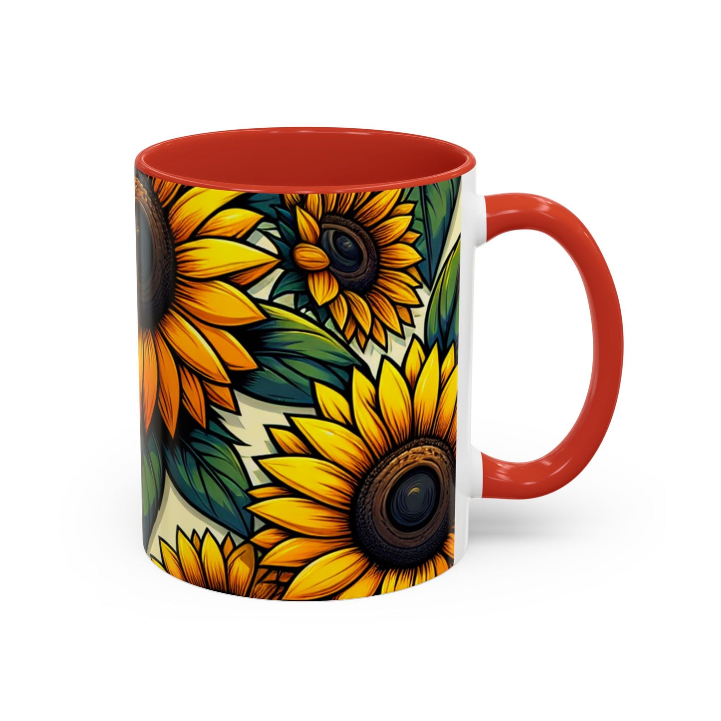Sunflower Radiance Essence Pattern - Mugs
