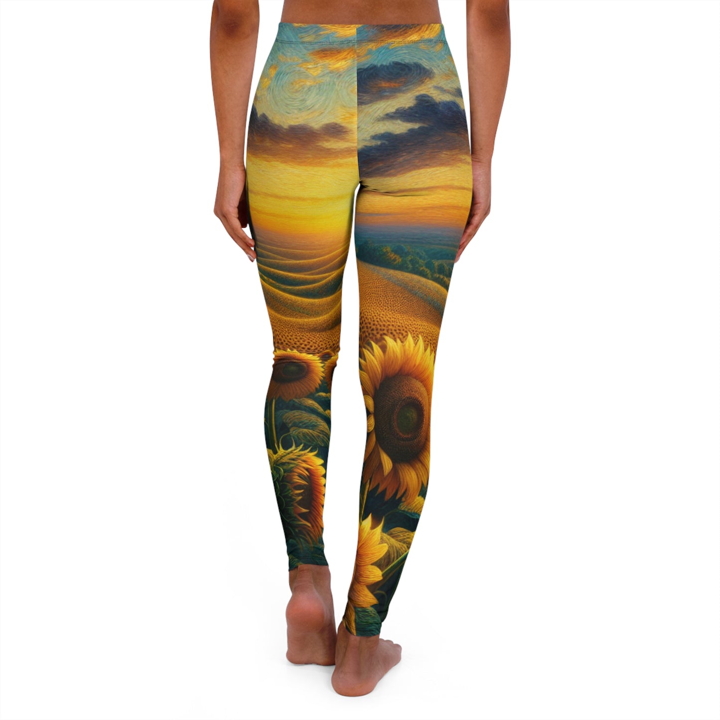Sunset Serenade in the Sunflower Fields - Leggings