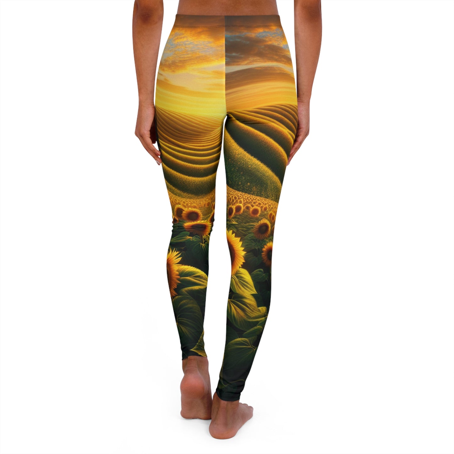 Amber Waves of Bloom - Leggings