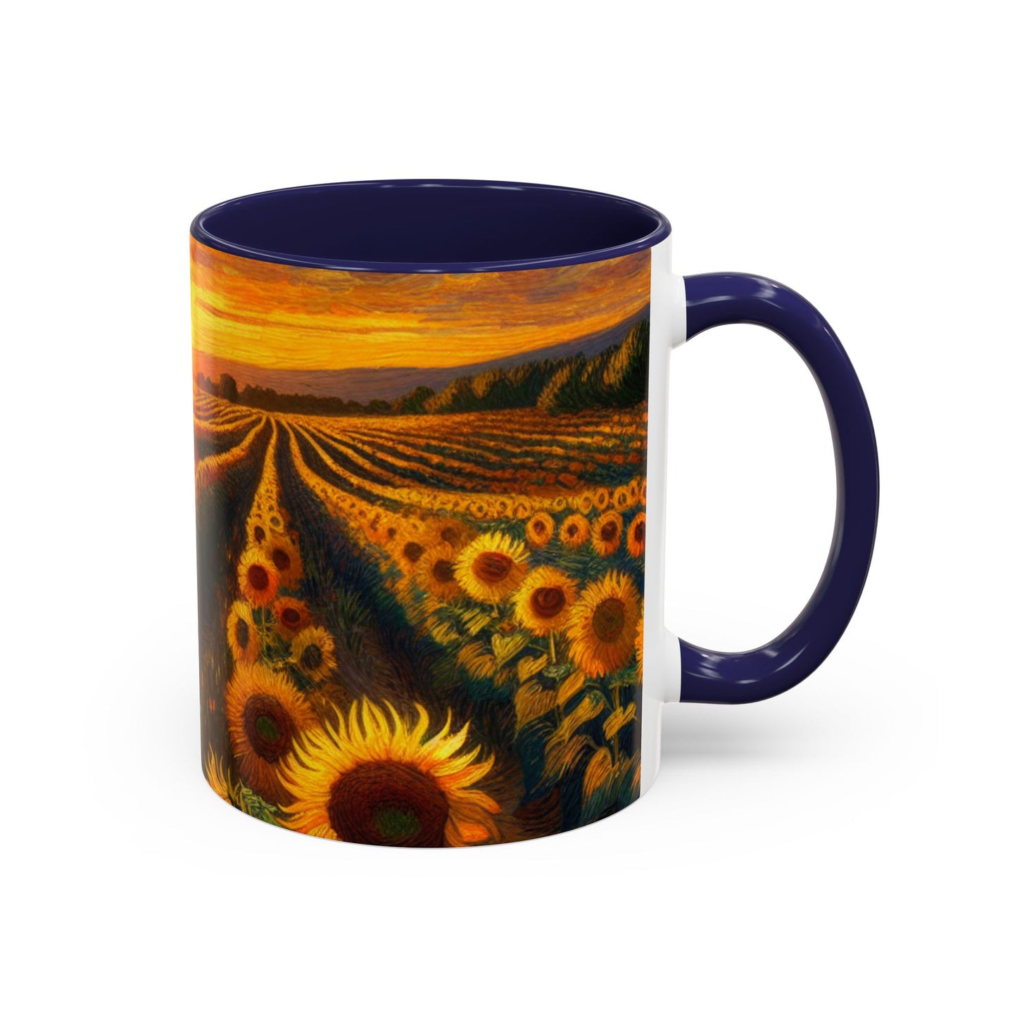 Sunset Serenade Sunflower Fields - Mugs