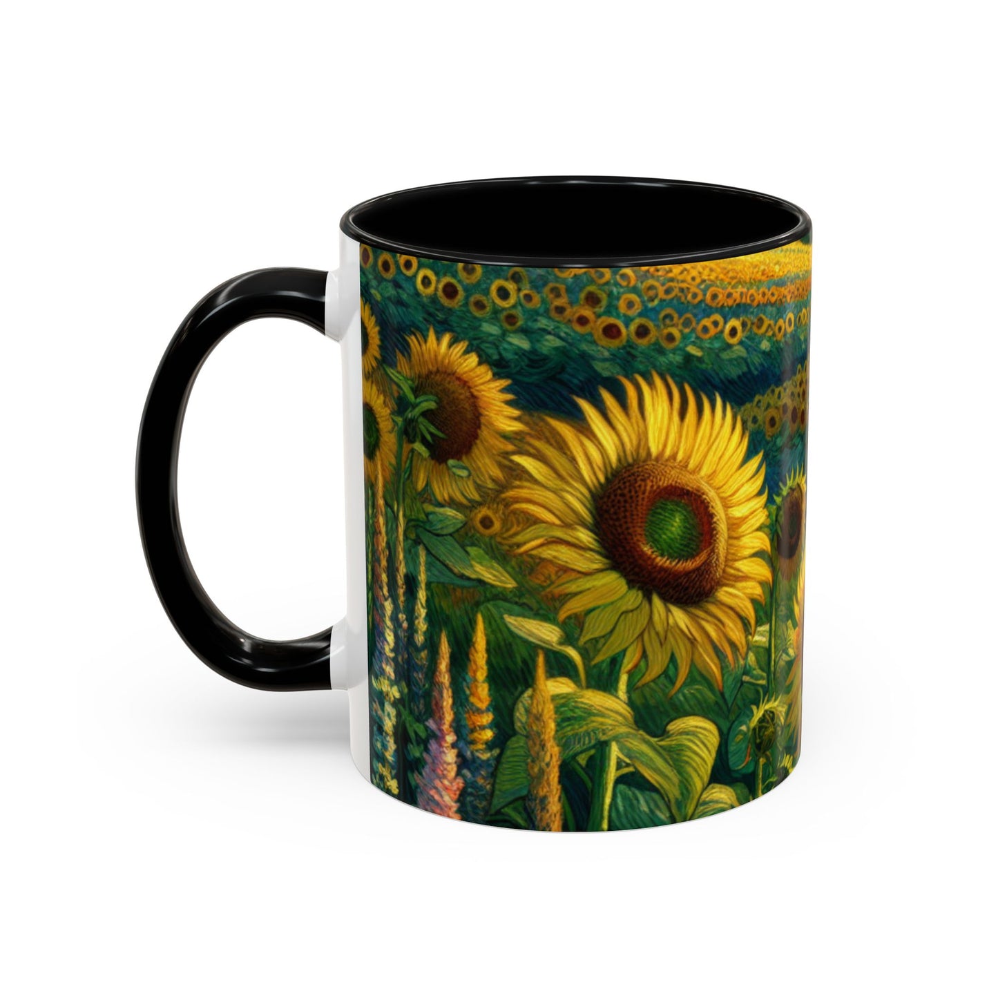 Sunset Serenade Sunflower Tapestry - Mugs