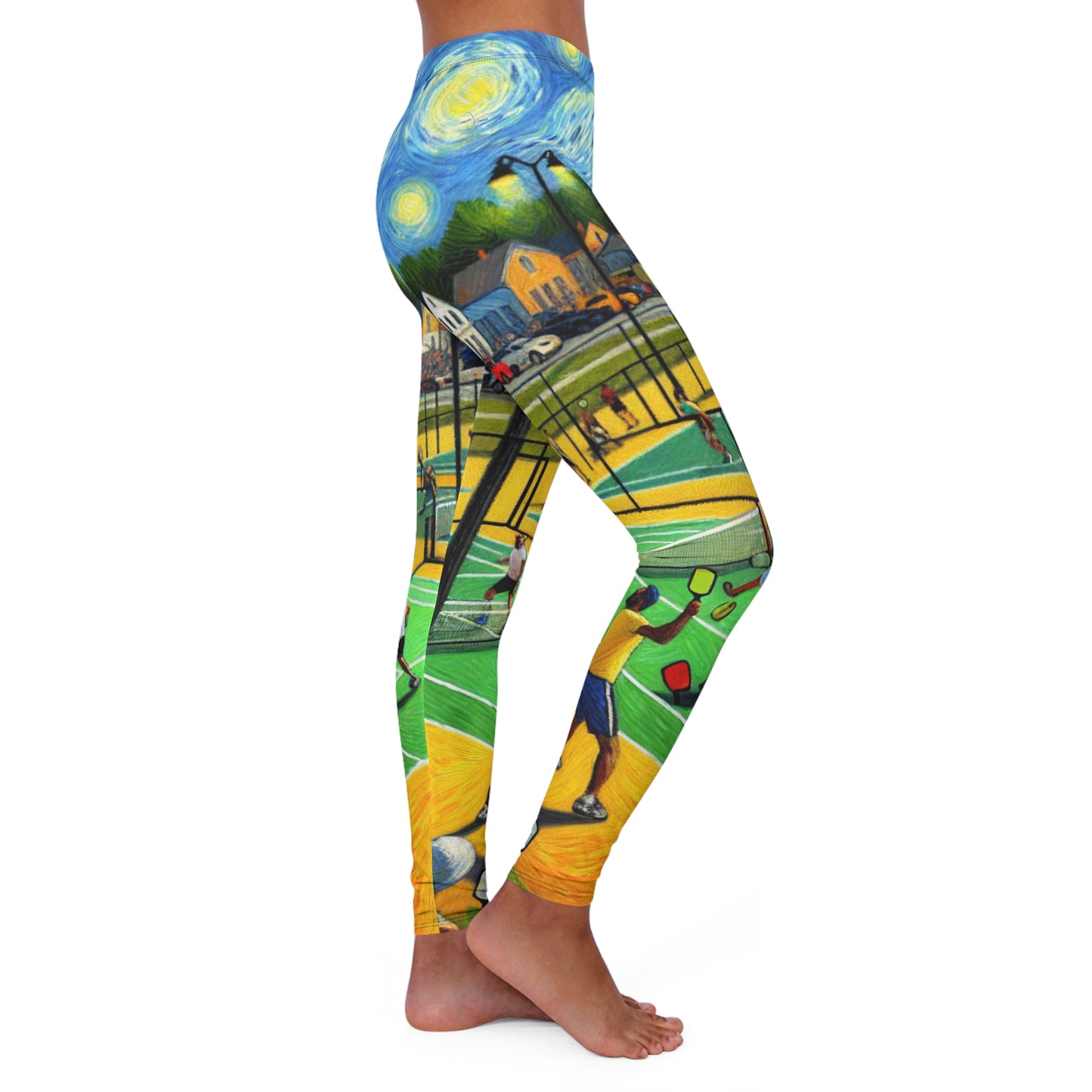 Starry Night Pickleball Match - Leggings