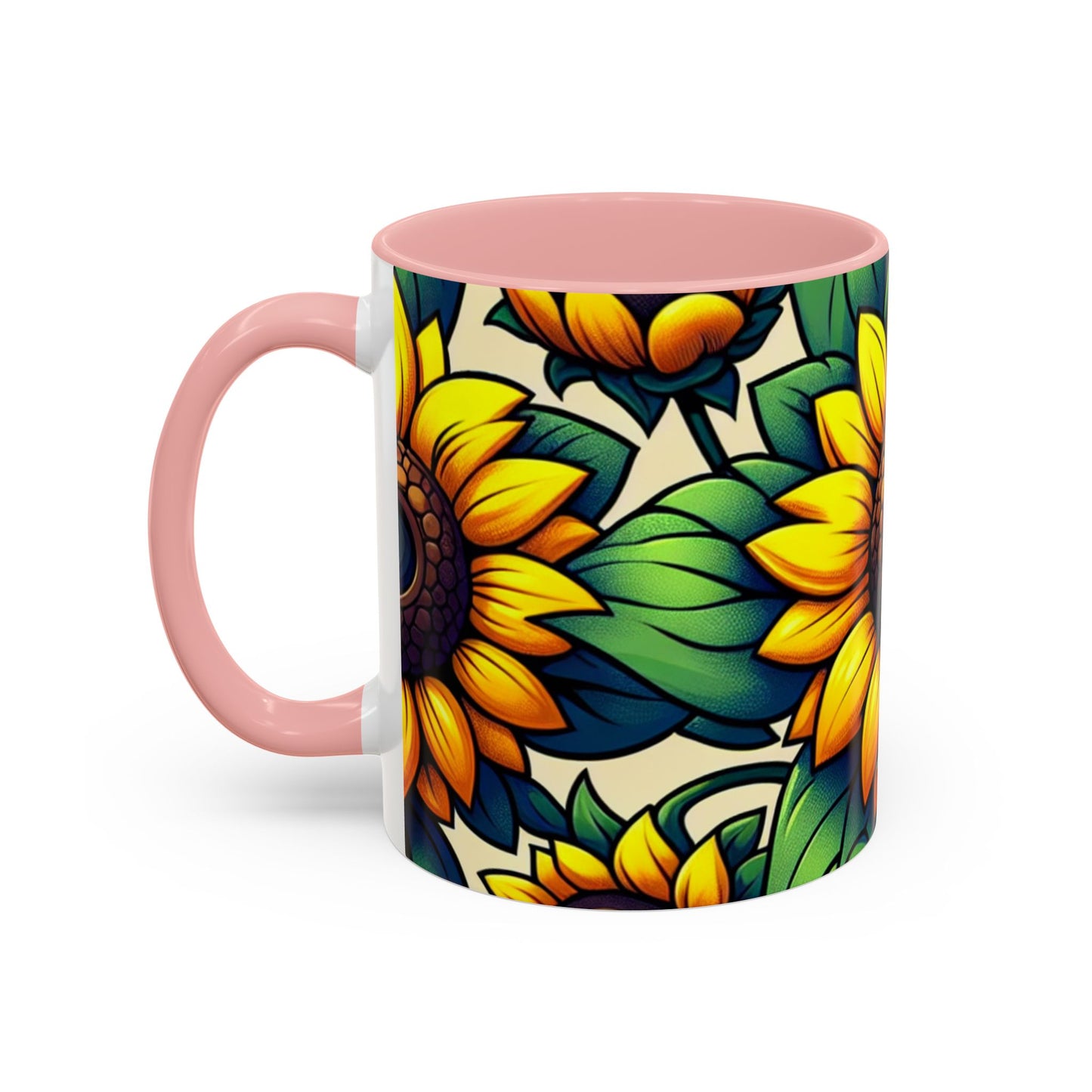 Golden Helianthus Haven - Mugs