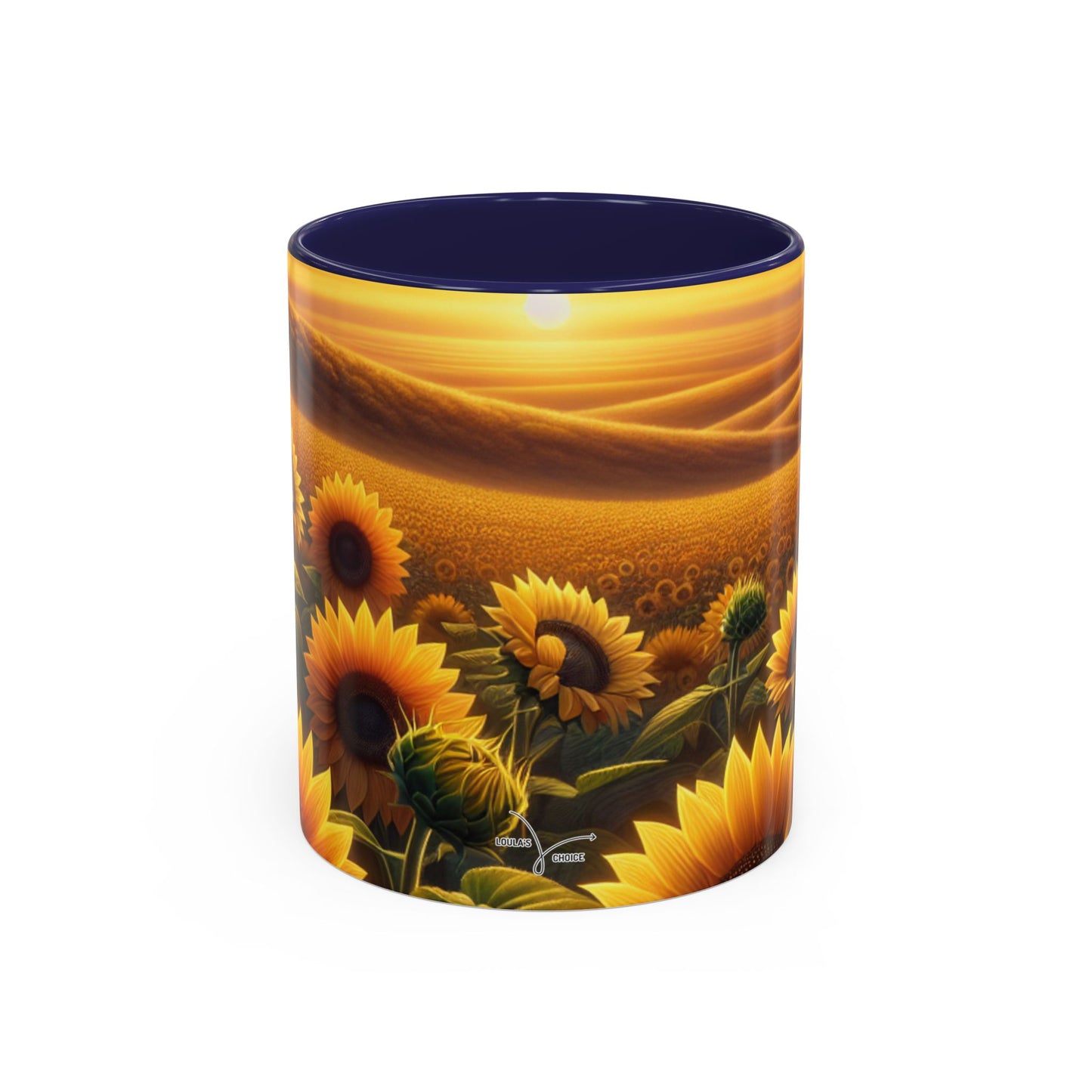 Amber Radiance Sunflower Fields - Mugs