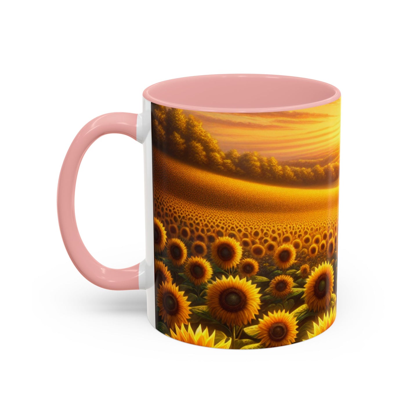 Sunset Serenade Sunflower Tapestry - Mugs