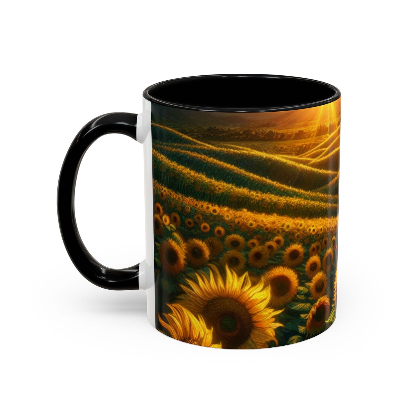 Sunrise Helianthus Waves - Mugs