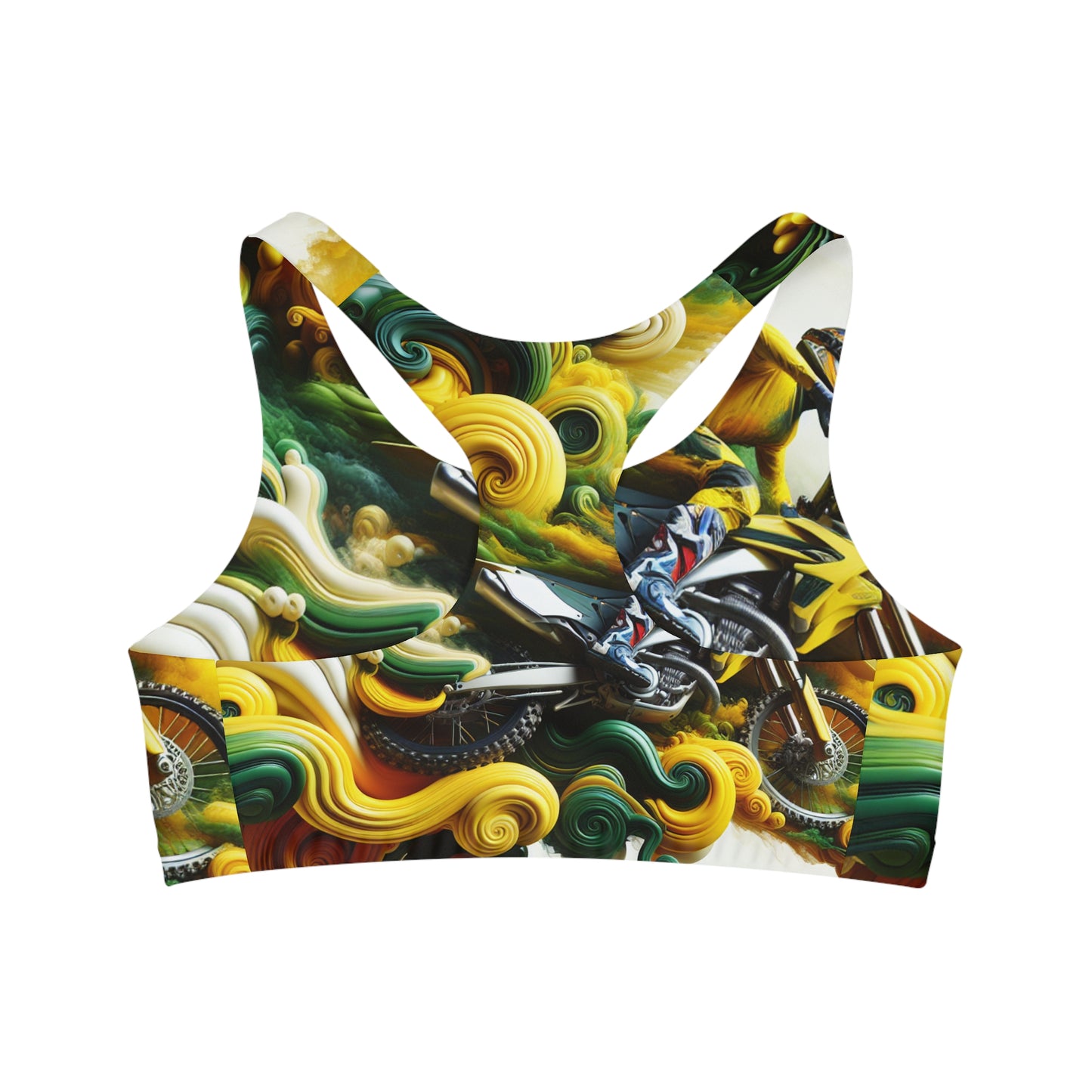 Moto Swirl Fantasy - Sports Bra