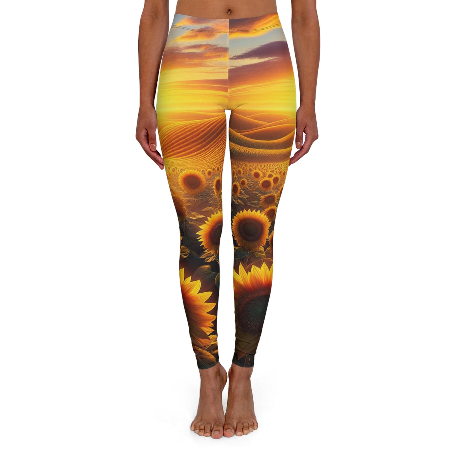 Amber Waves of Bloom - Leggings