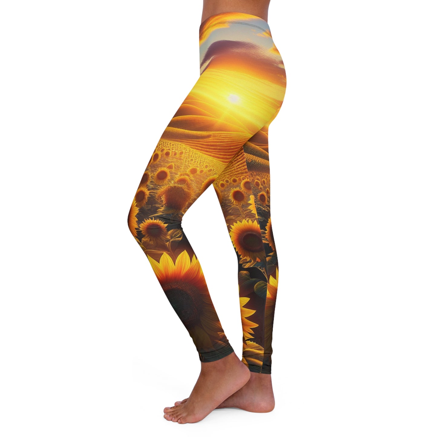 Amber Waves of Bloom - Leggings