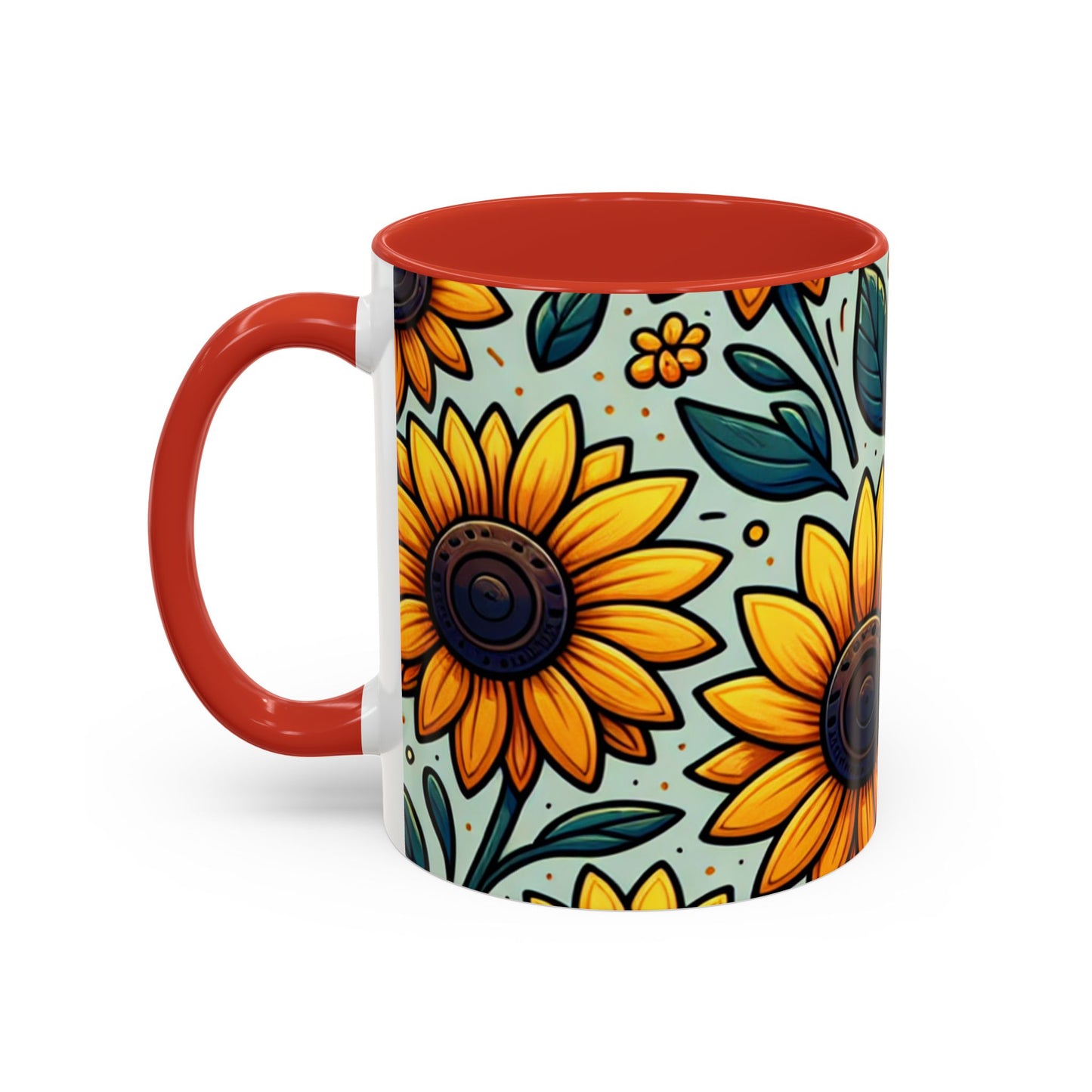 Sunshine Meadow Blooms Pattern - Mugs