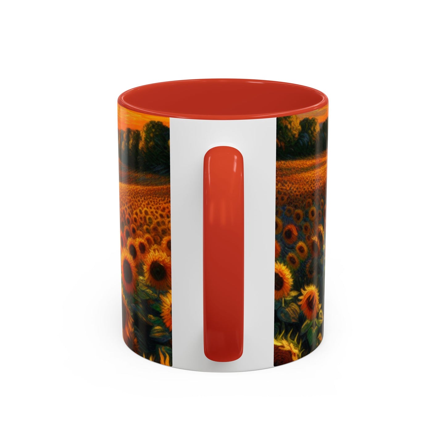 Sunset Whirl: Sunflower Symphony - Mugs