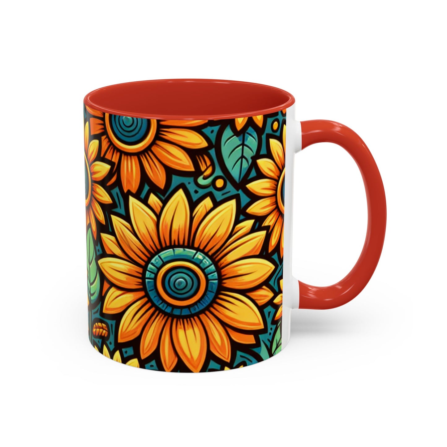 Azure Autumn Sunflower Medley - Mugs