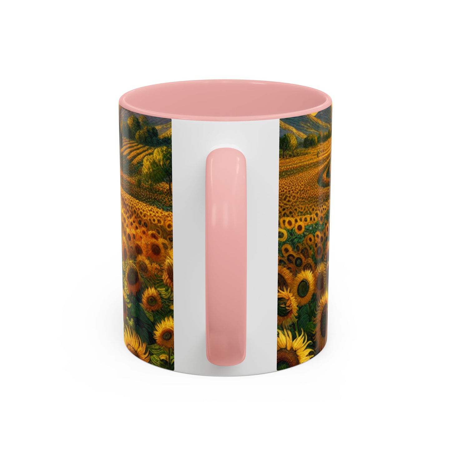 Sun-drenched Van Gogh-inspired Sunflower Spiral - Mugs