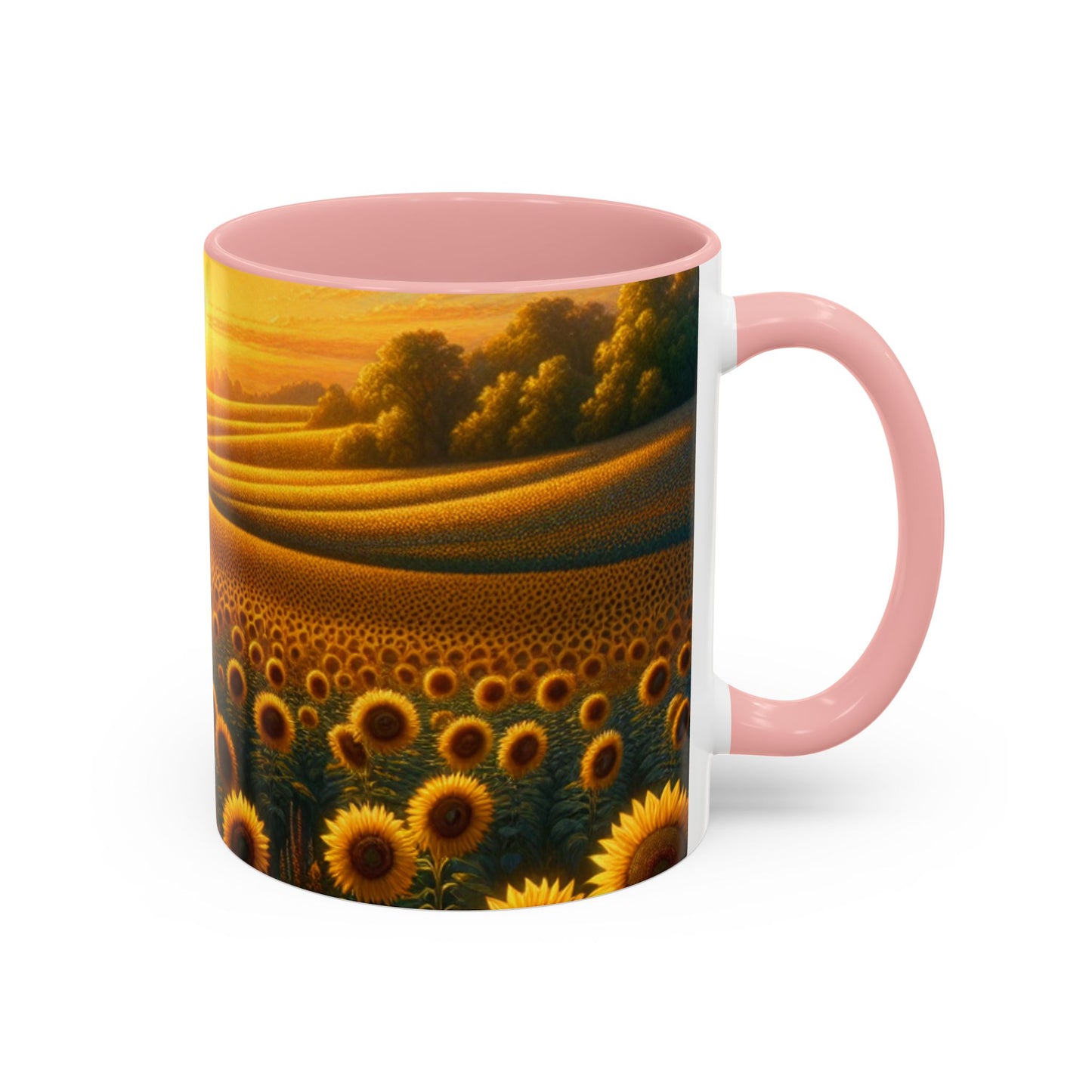 Sunset Sunflower Serenade Pattern - Mugs