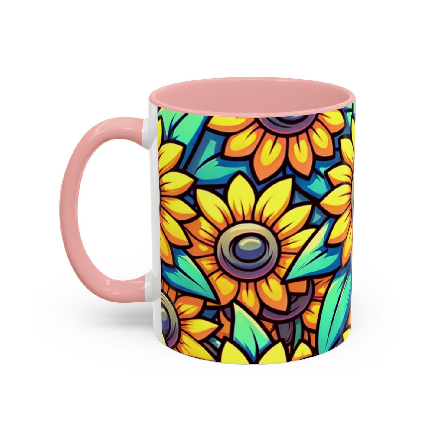Sunburst Petal Cascade - Mugs