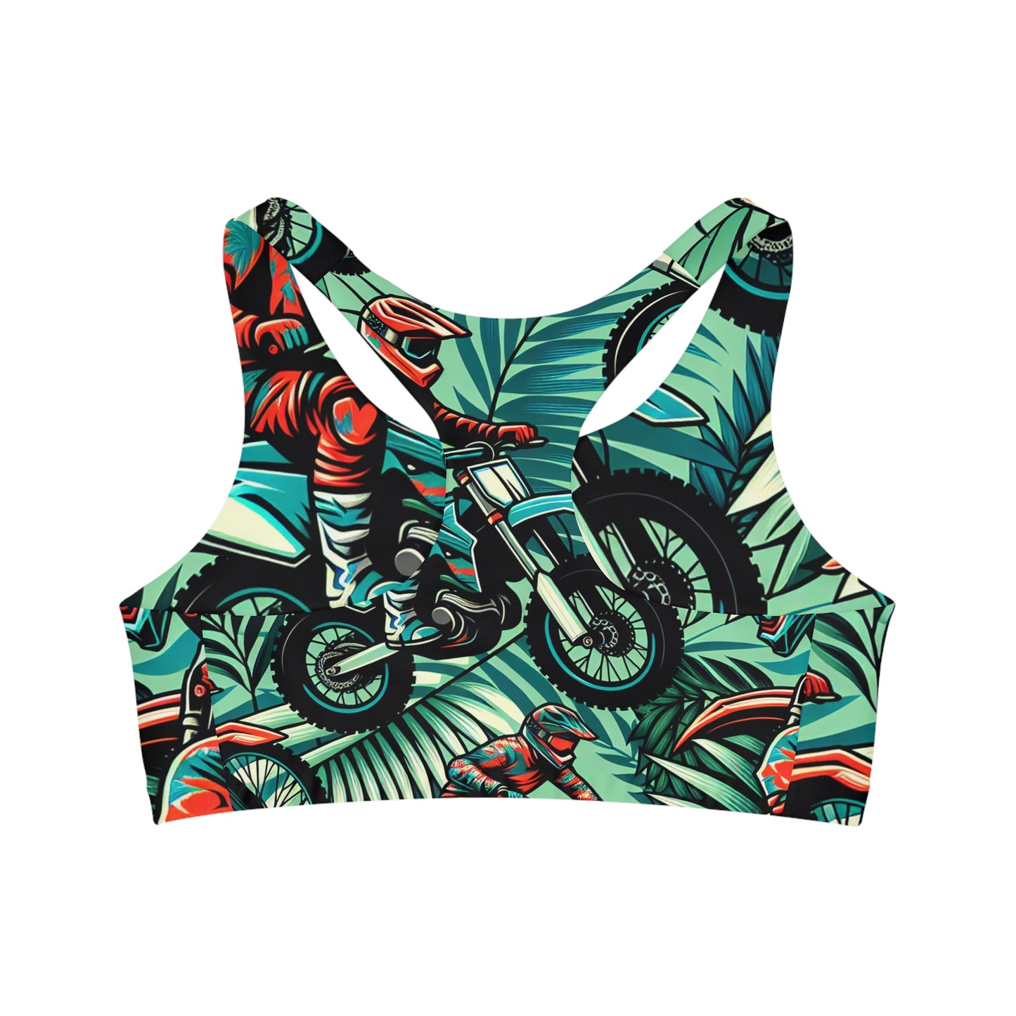 Tropical Moto Mayhem - Sports Bra
